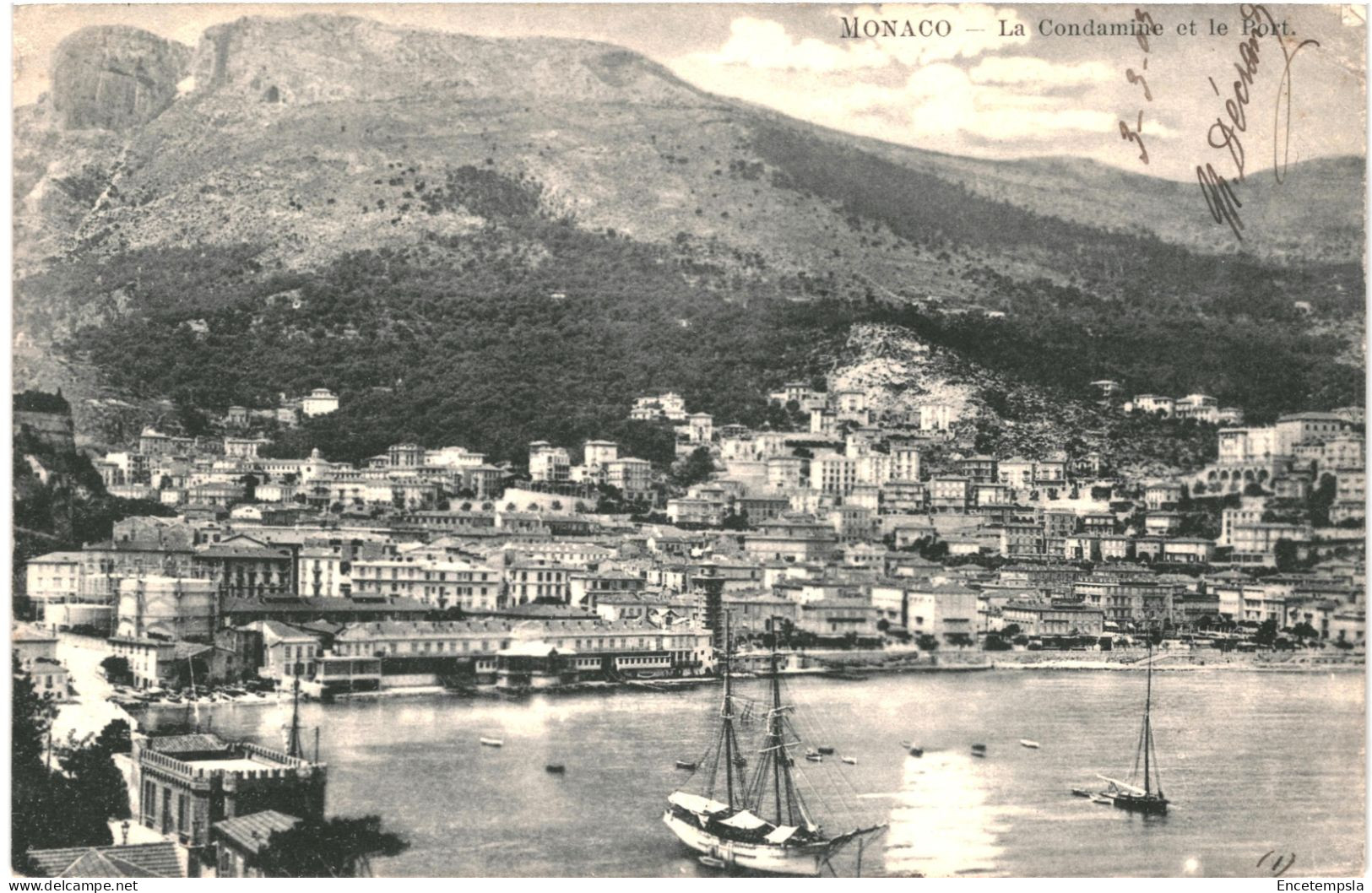 CPA Carte postale Italie Monaco La Condamine et le Port 1903 VM79736