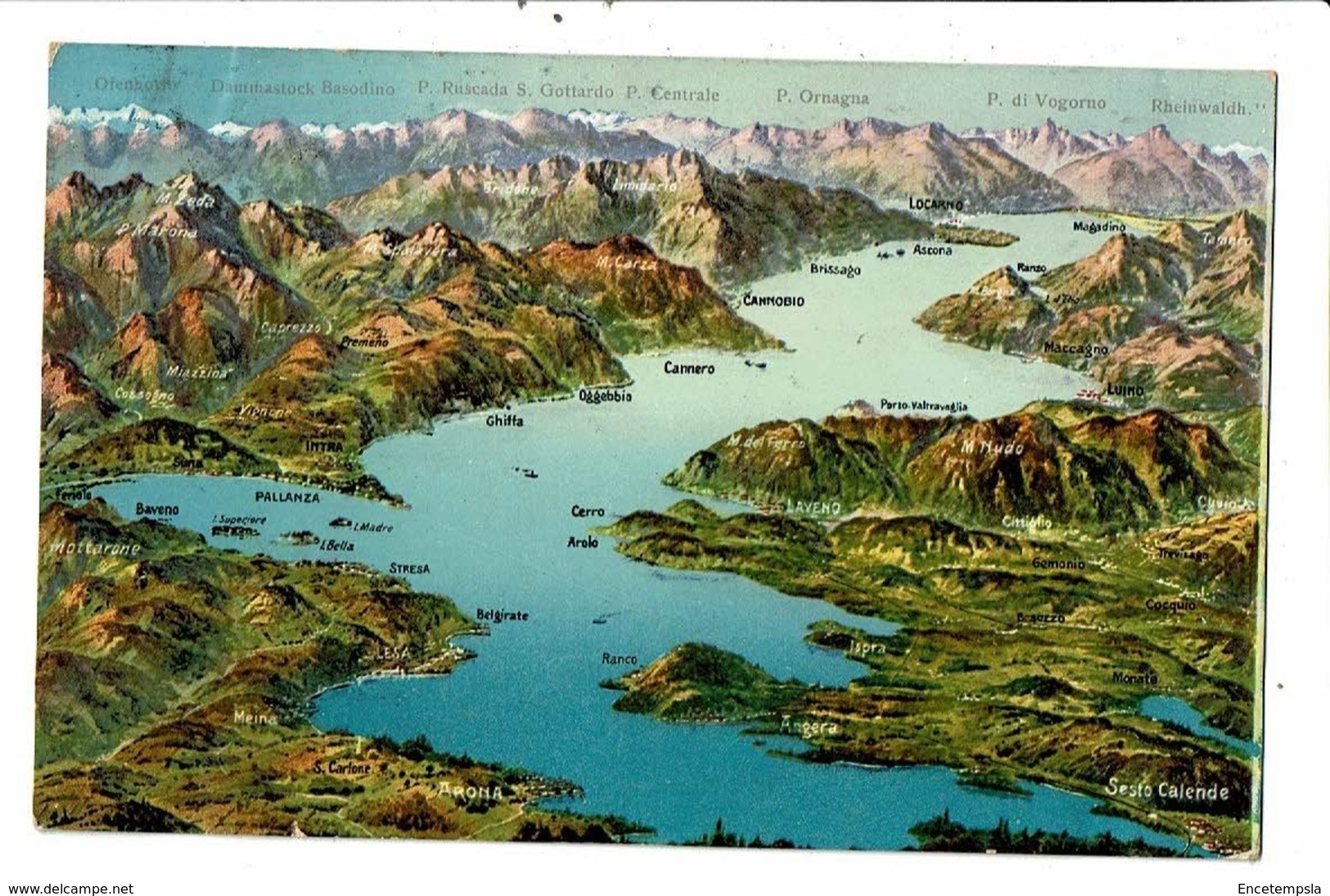 CPA- Carte postale-Italie-Vue générale sur le Lac Majeur-1911?-VM18702