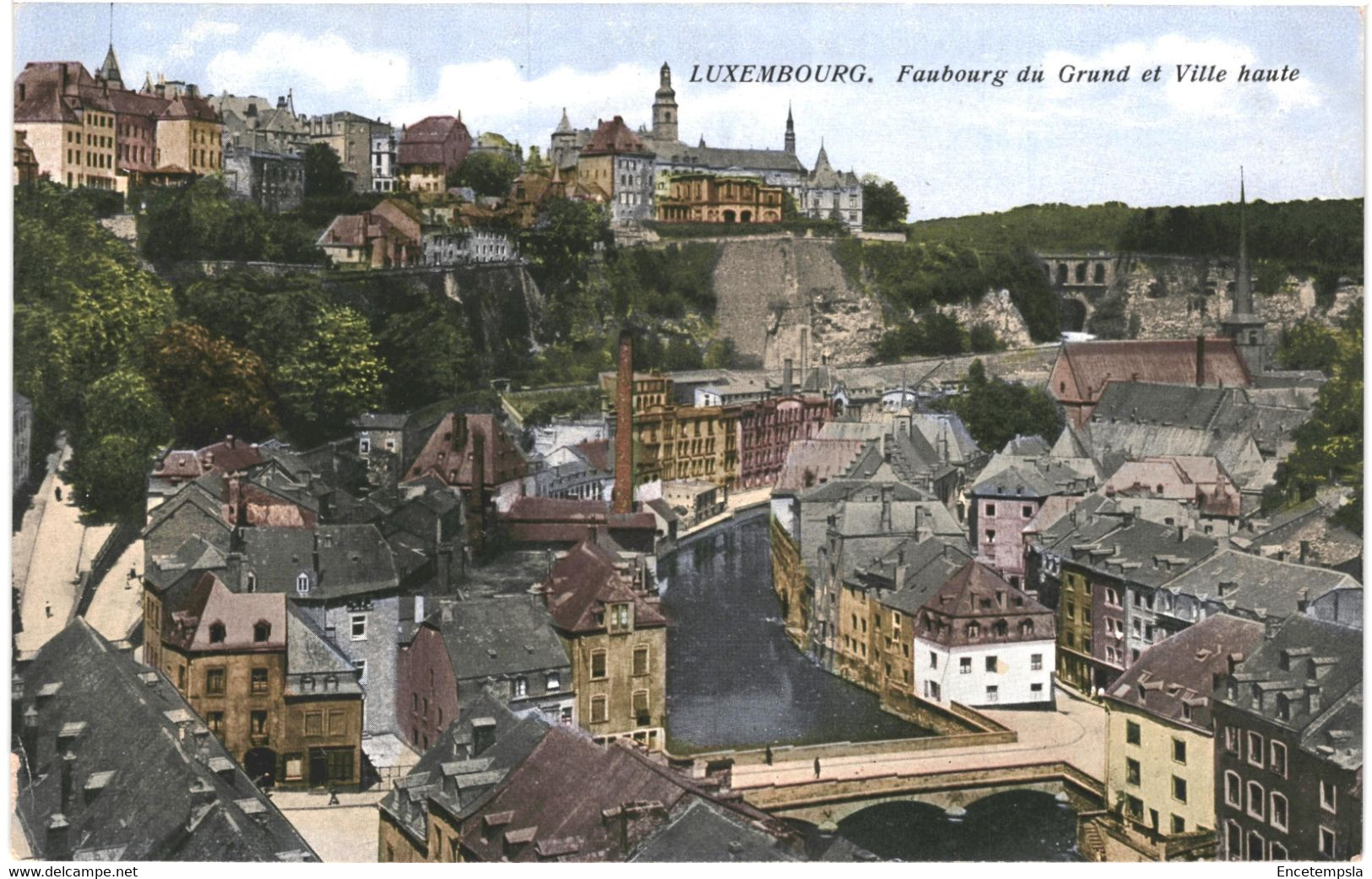 CPA Carte postale Luxembourg Luxembourg  Faubourg du Grund et ville haute   VM58475