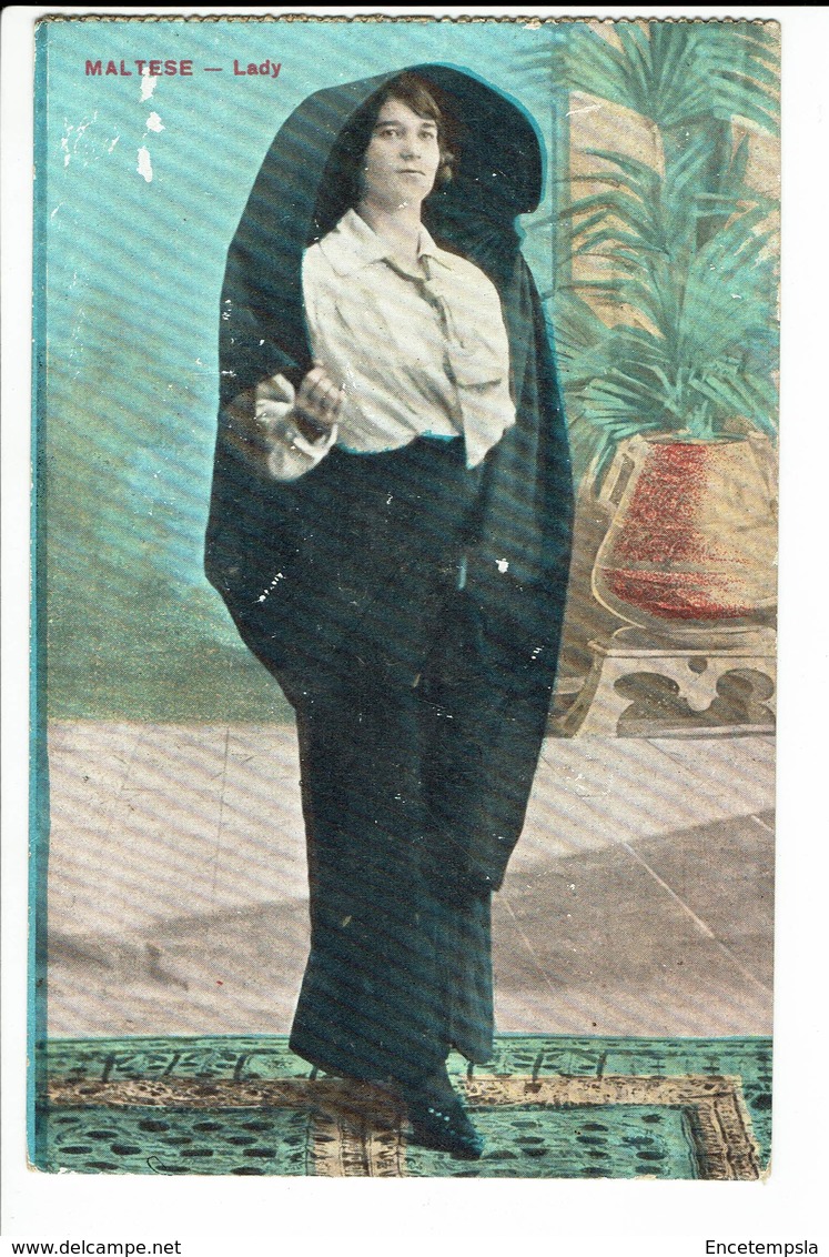 CPA - Carte postale - MALTE -Maltesse - Lady  -  S303