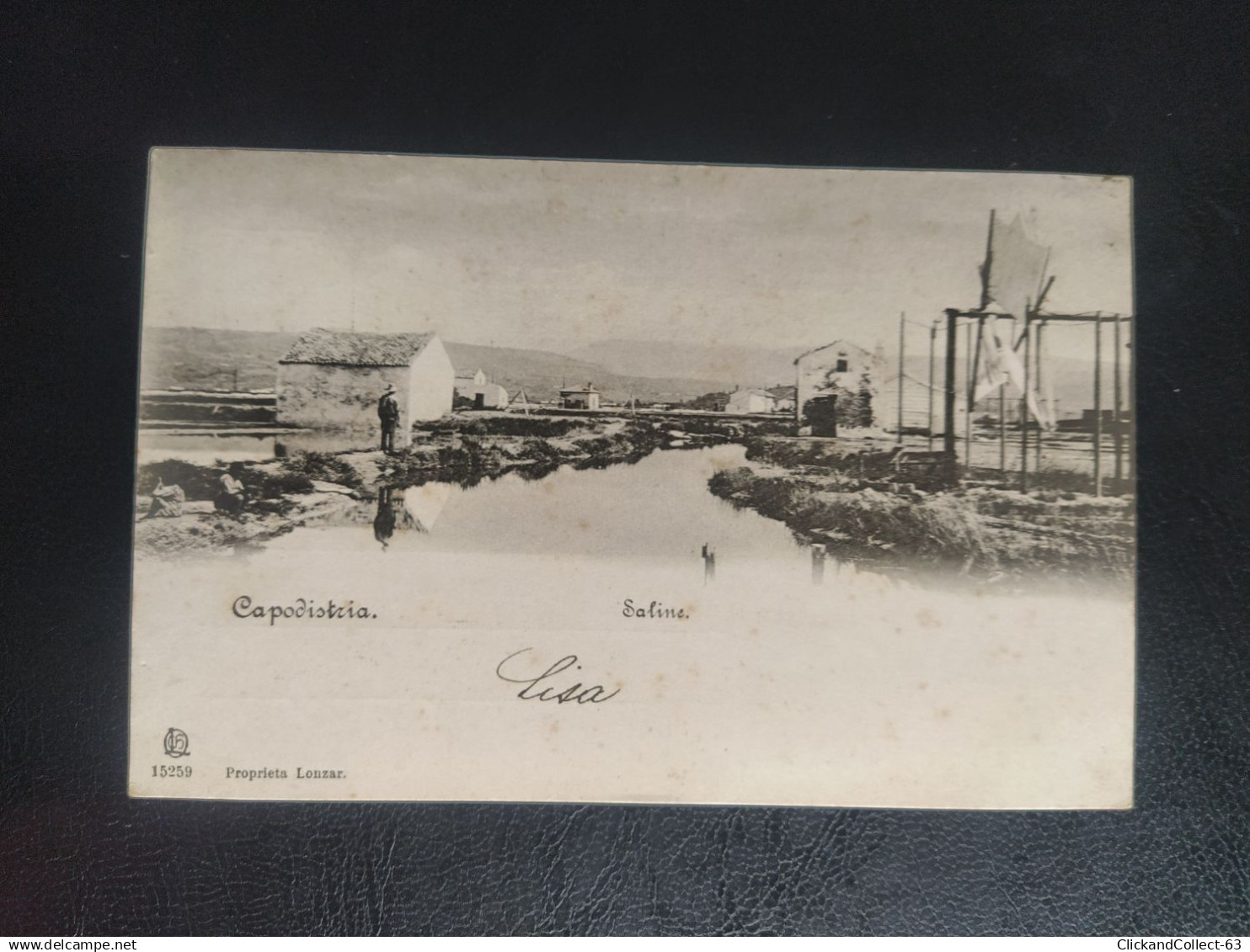 CPA carte postale Slovénie capodistria Koper Trieste salines