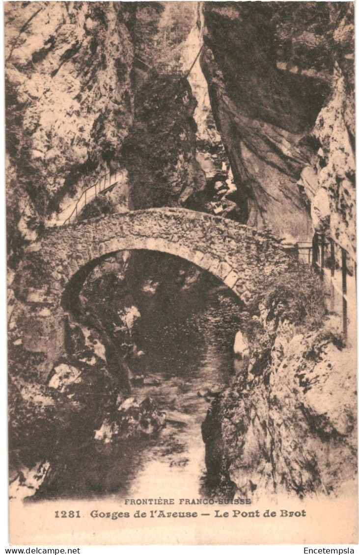 CPA Carte postale  Suisse  Gorges de l'Areuse Pont au Saut de Brot  VM65999