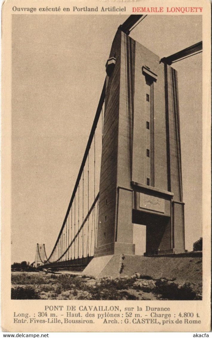 CPA CAVAILLON Pont de Cavaillon sur la Durance (1086495)