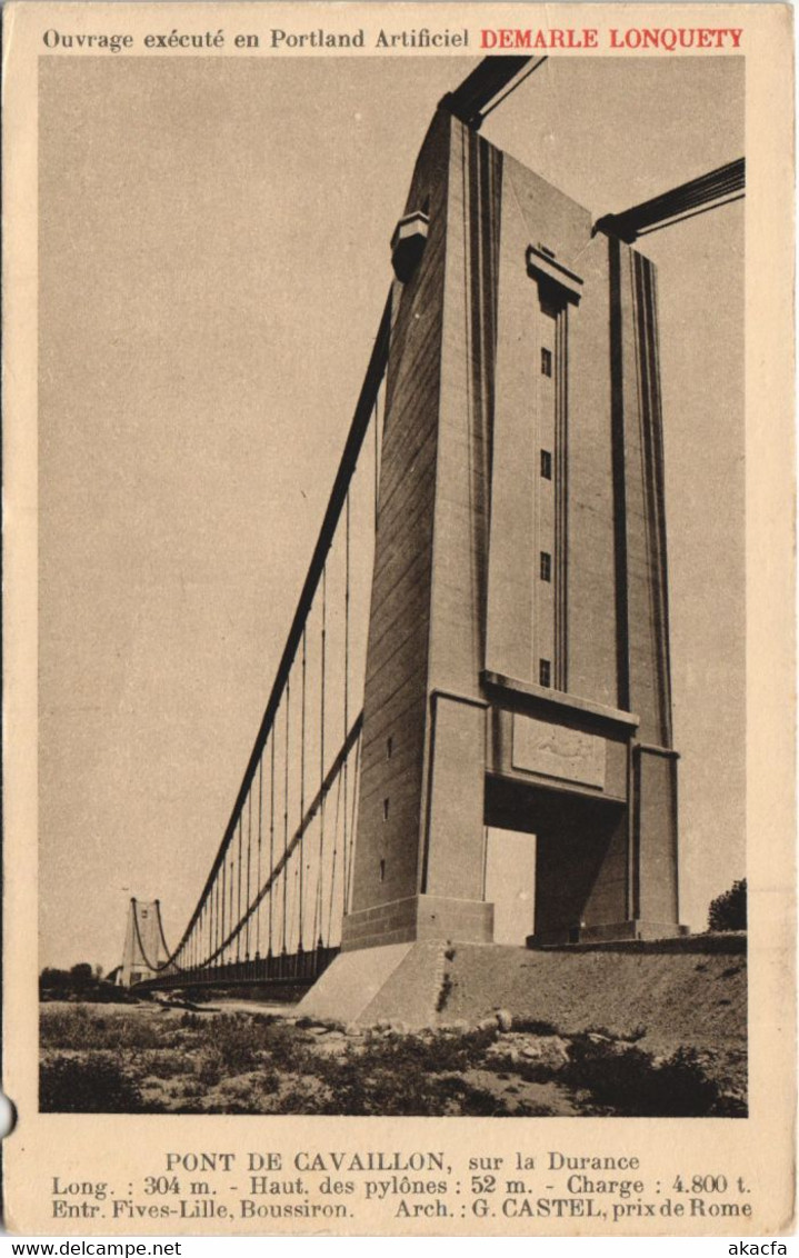 CPA CAVAILLON Pont de Cavaillon sur la Durance (1086496)