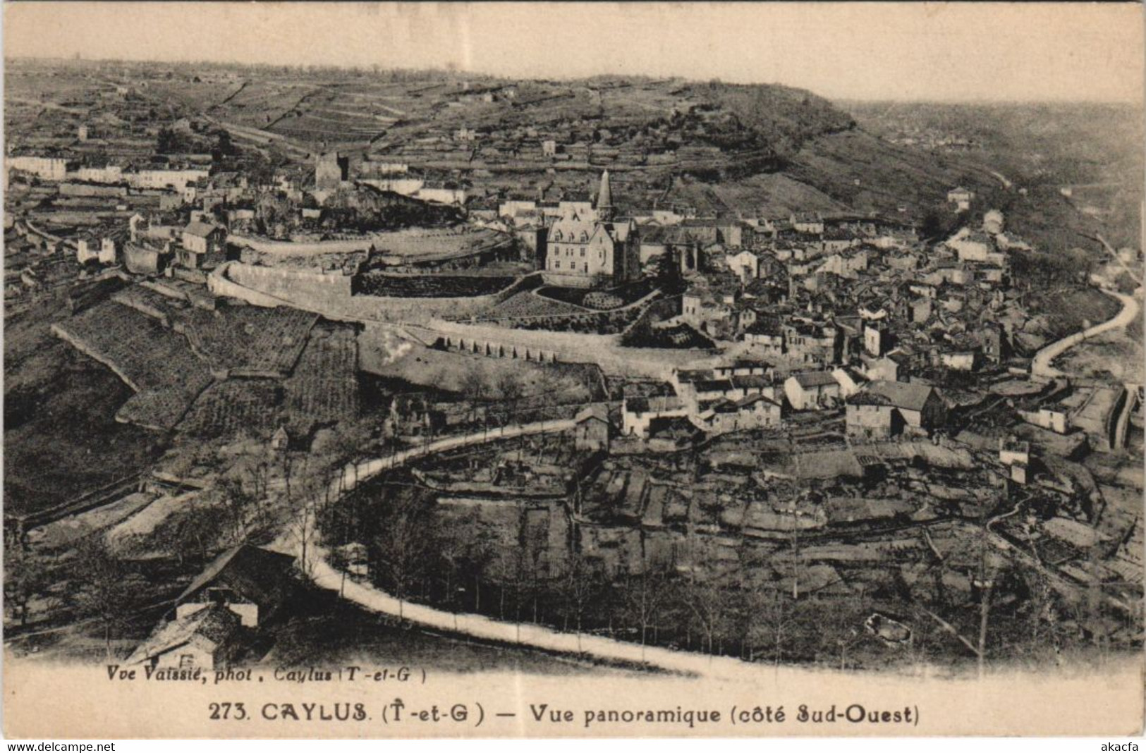 CPA CAYLUS Vue panoramique (806528)