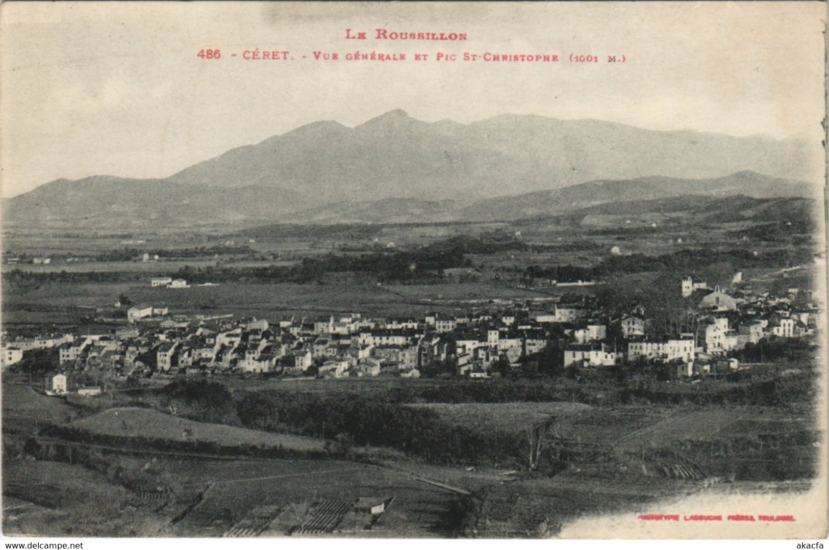 CPA CÉRET vue général (144372)