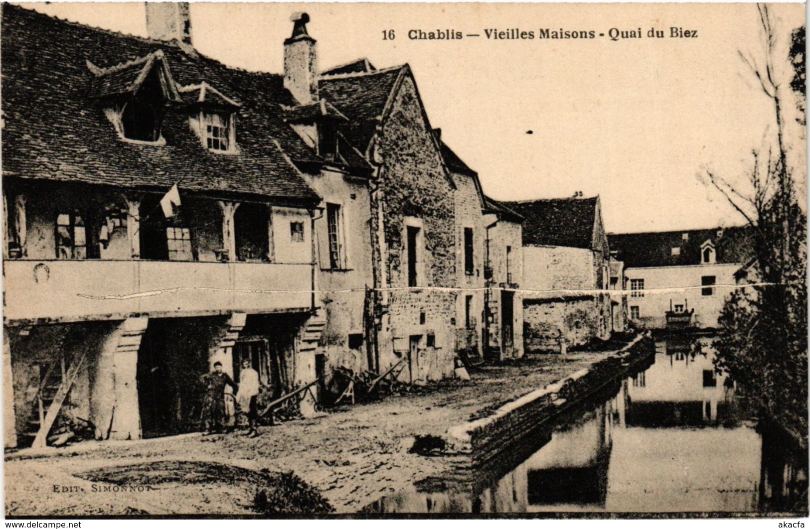 CPA Chablis - Vieilles Maisons - Quai du Biez FRANCE (960653)