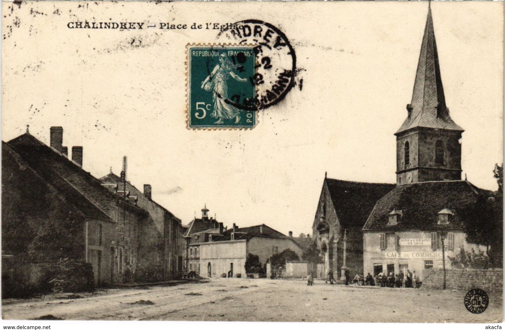 CPA CHALINDREY - Place de l'Église (104734)