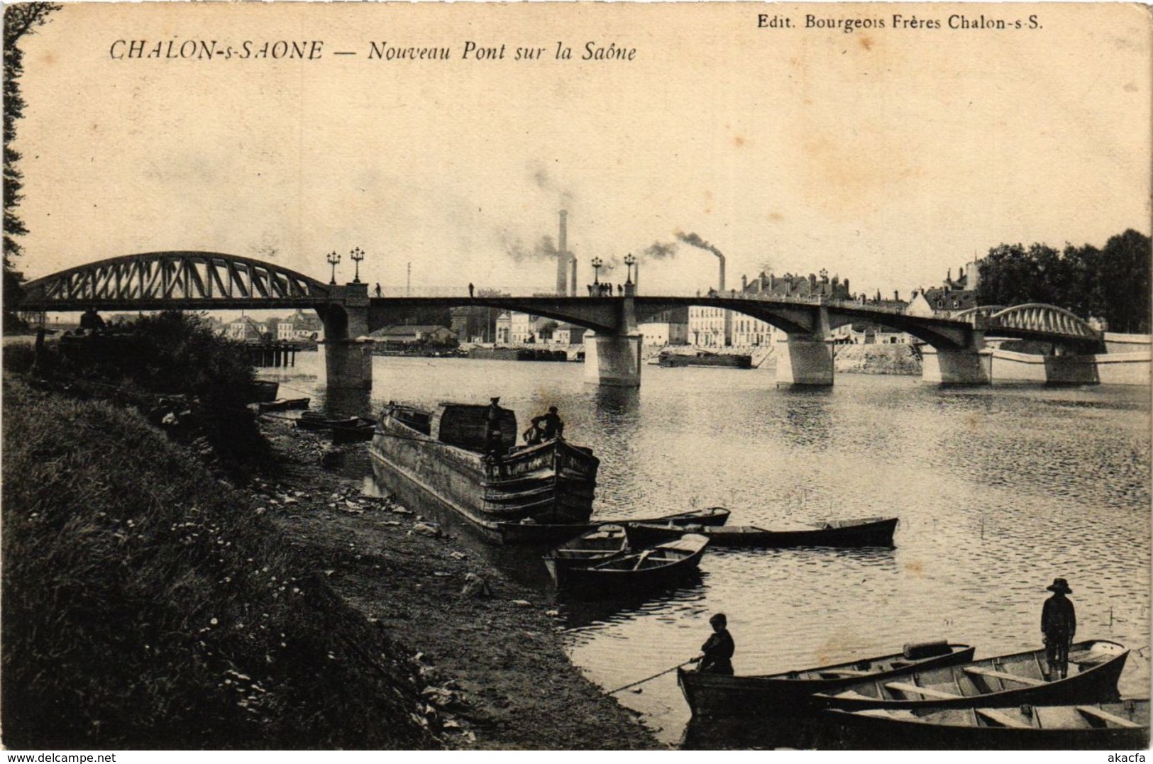 CPA Chalon sur Saone Nouveau Pont sur la Saone FRANCE (954236)