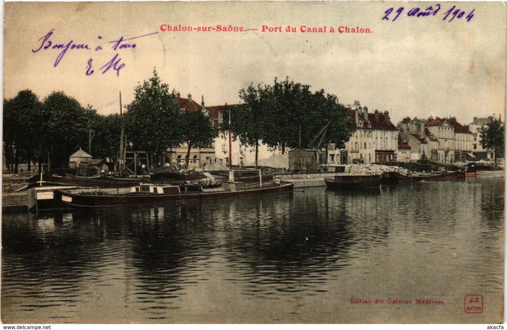 CPA Chalon sur Saone Port du Canal a Chalon FRANCE (952665)