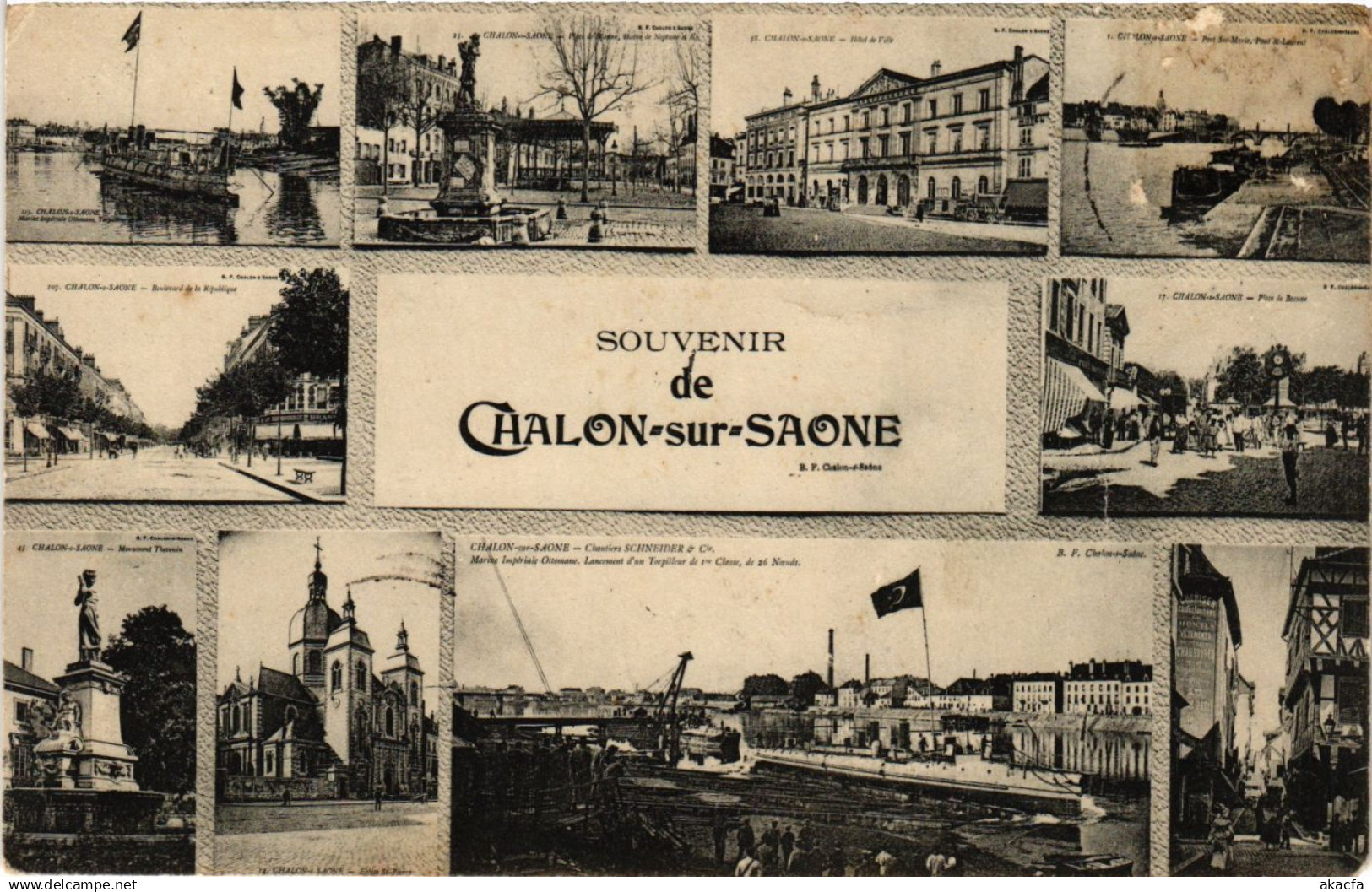 CPA CHALON-sur-SAONE - Scenes - Souvenir de CHALON-sur-SAONE (637678)