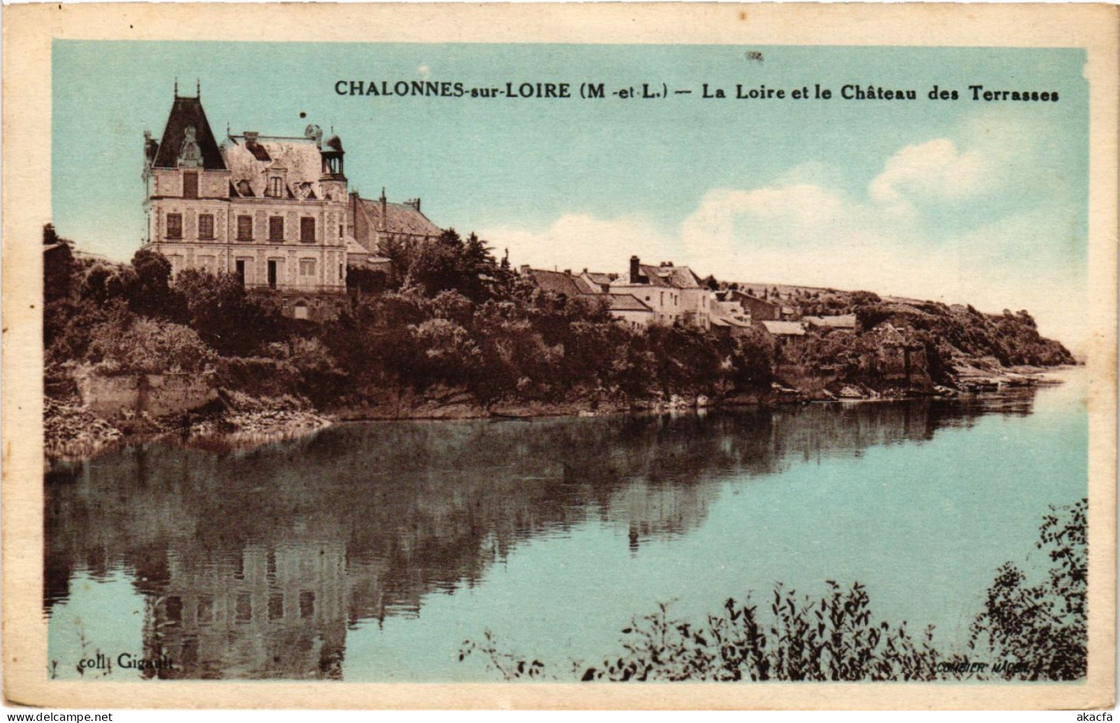 CPA CHALONNES-sur-LOIRE - La Loire et le Chateau des Terrass (253822)