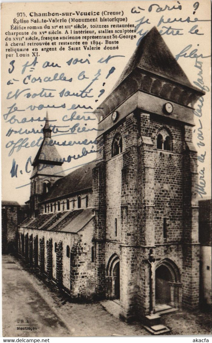 CPA CHAMBON-sur-VOUEIZE Eglise Sainte-Valerie (1144195)