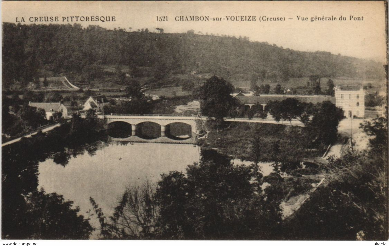 CPA CHAMBON-sur-Voueize - Vue génétale du Pont (121772)