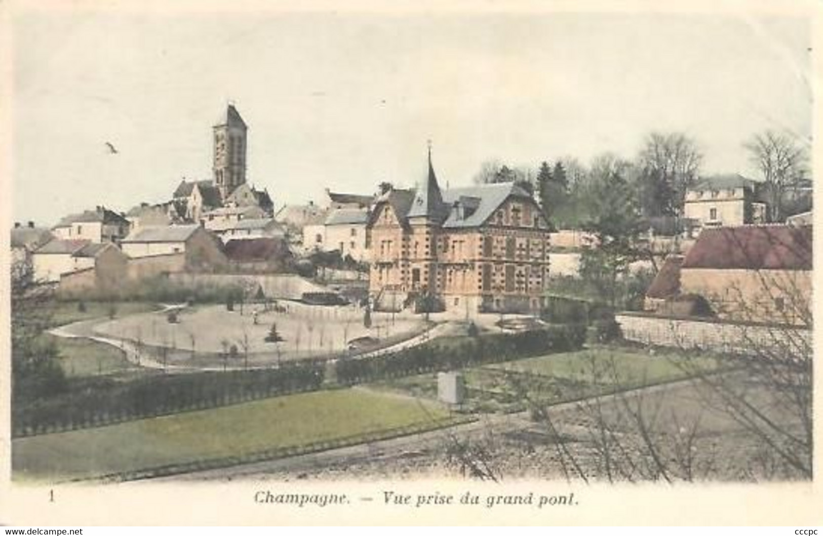 CPA Champagne-sur-Oise Vue prise du grand Pont