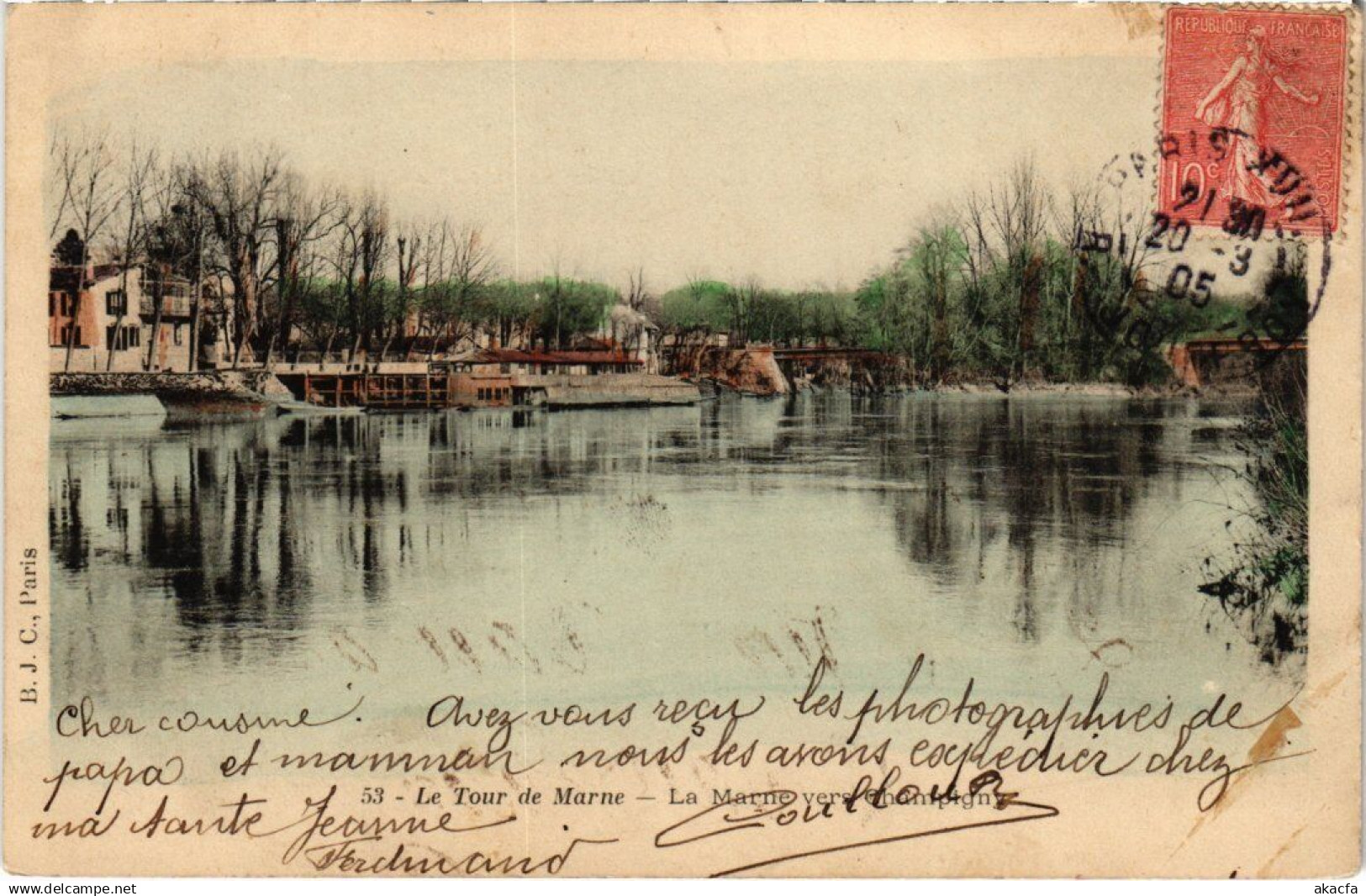 CPA CHAMPIGNY-sur-MARNE Le Marne vers Champigny (1351959)