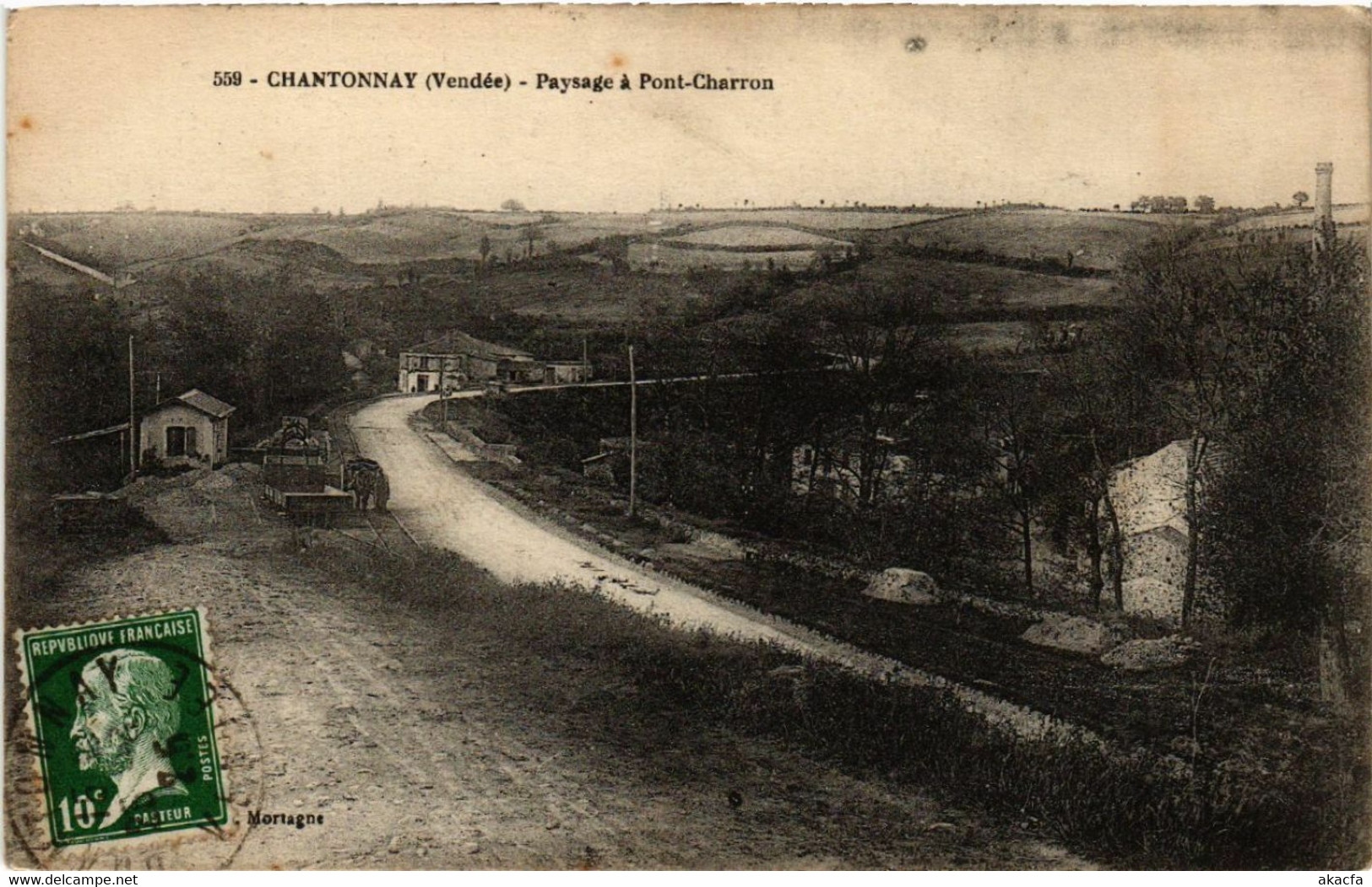 CPA CHANTONNAY Paysage a PONT-Charron (394038)