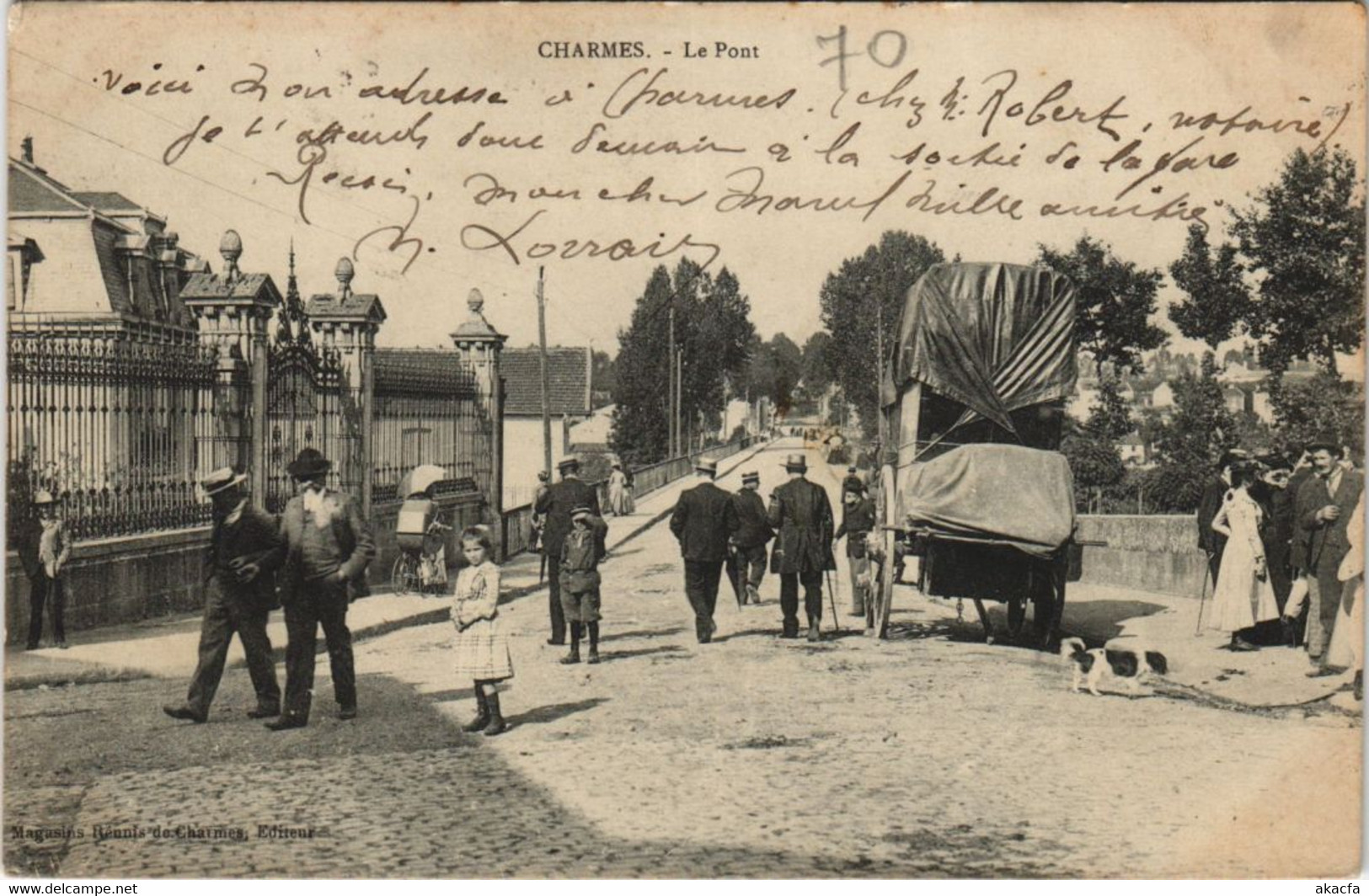 CPA CHARMES - Le pont (119054)