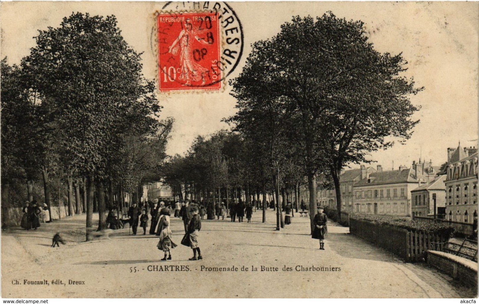 CPA CHARTRES - Promenade de la Butte (279457)