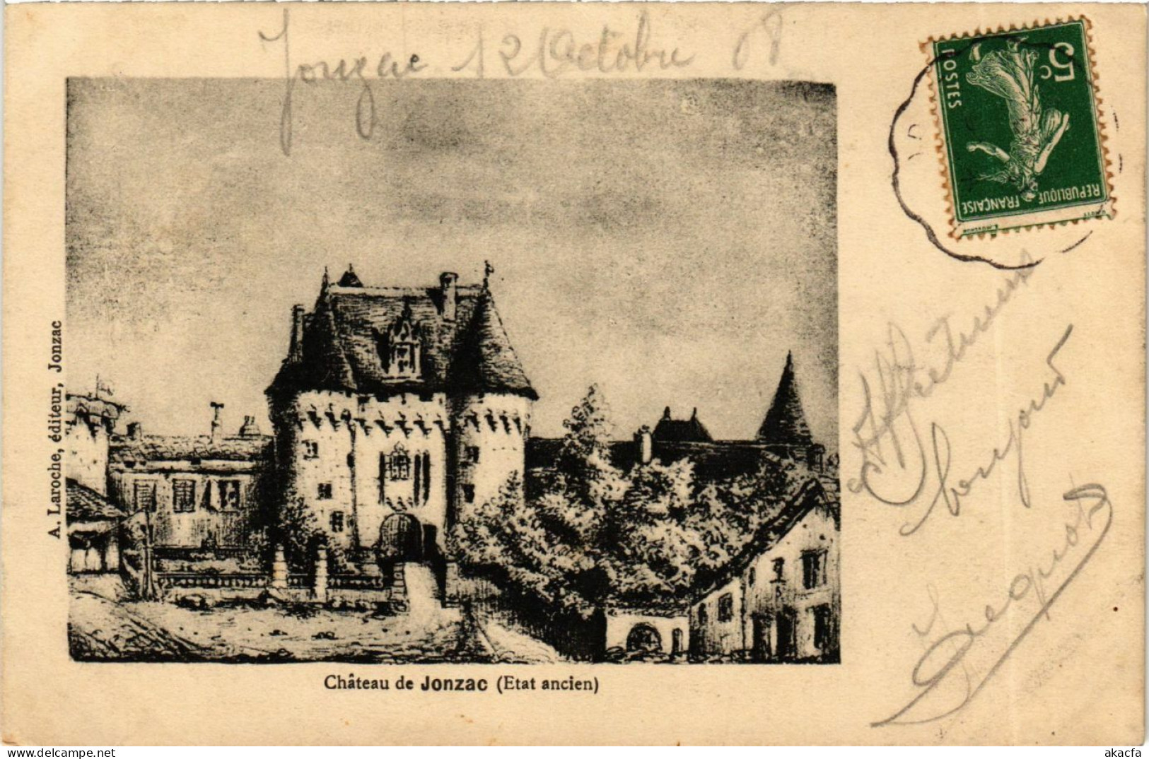 CPA Chateau de Jonzac (Etat ancien) (975466)