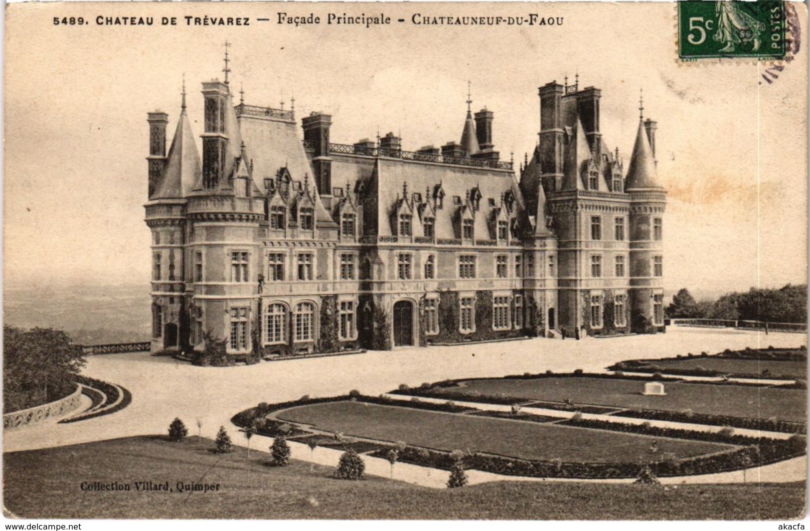 CPA Chateau de Trevarez - Facade Principale - Chateauneuf-du-Faou (1034224)