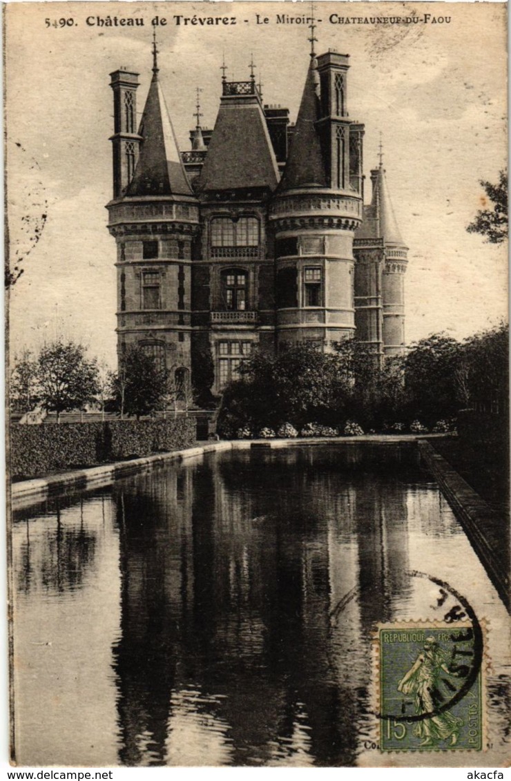 CPA Chateau de Trevarez - Le Miroir - Chateauneuf-du-Faou (1033971)