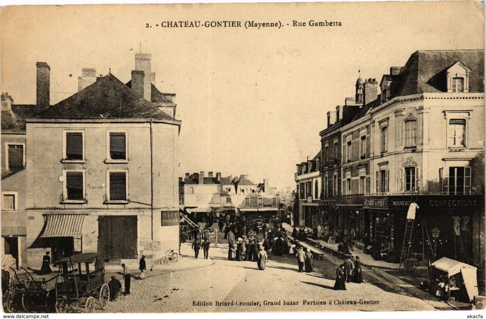 CPA CHATEAU-GONTIER - Rue Gambetta (195044)