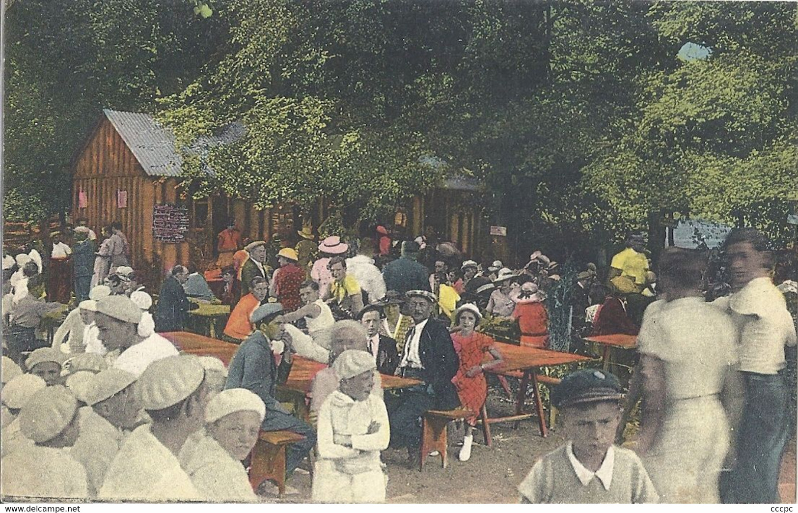 CPA Châteauneuf-sur-Cher Boissereau-Plage La Buvette champêtre