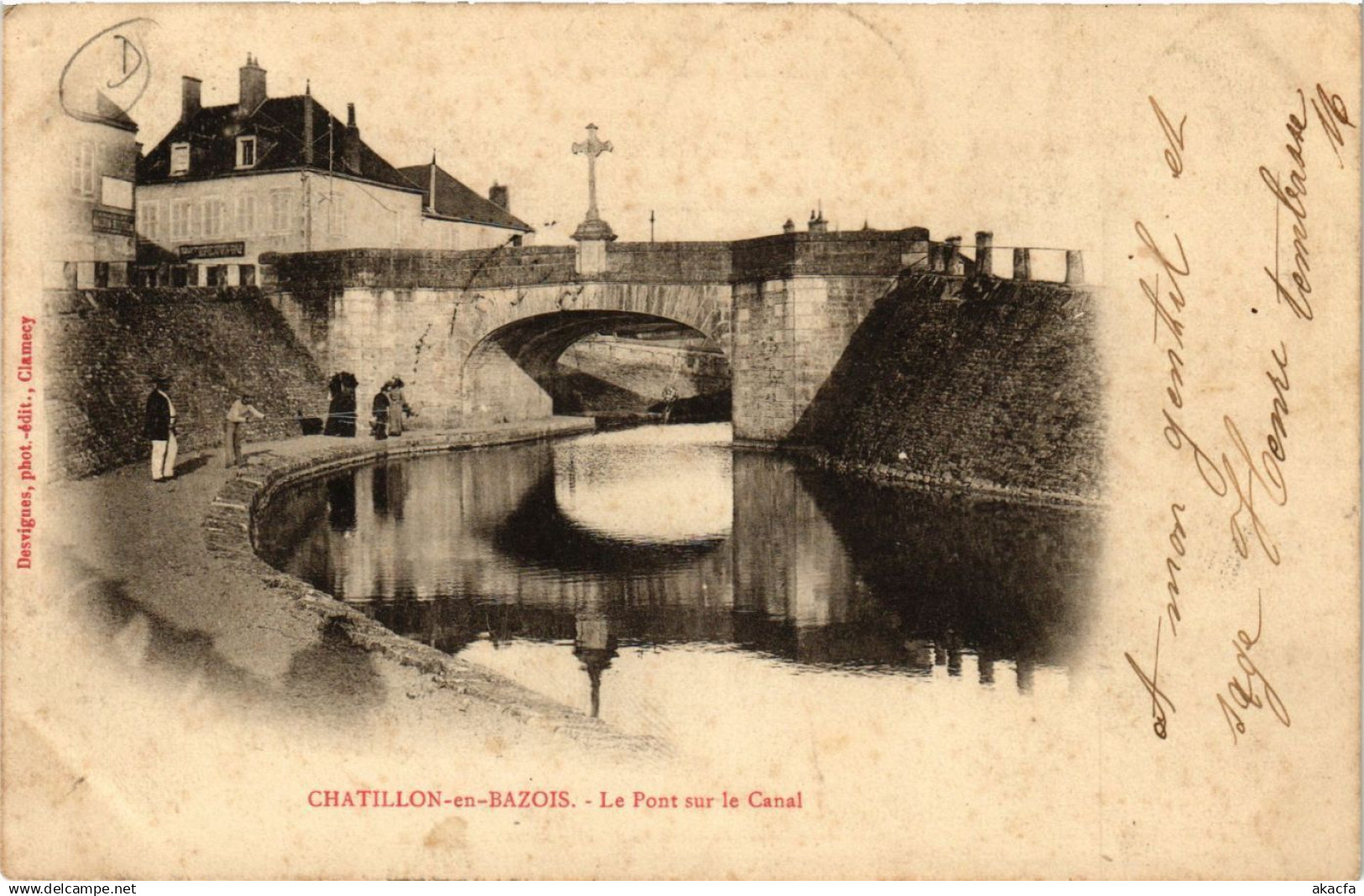 CPA CHATILLON-en-BAZOIS Le Pont sur le Canal (420984)