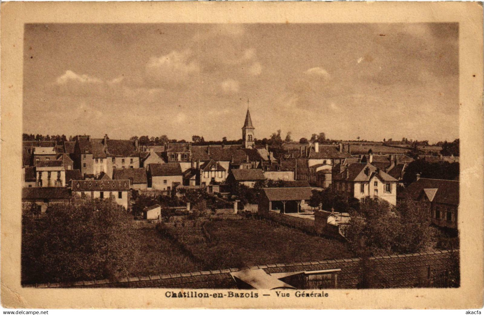 CPA CHATILLON-en-BAZOIS Vue générale Nievre (100259)