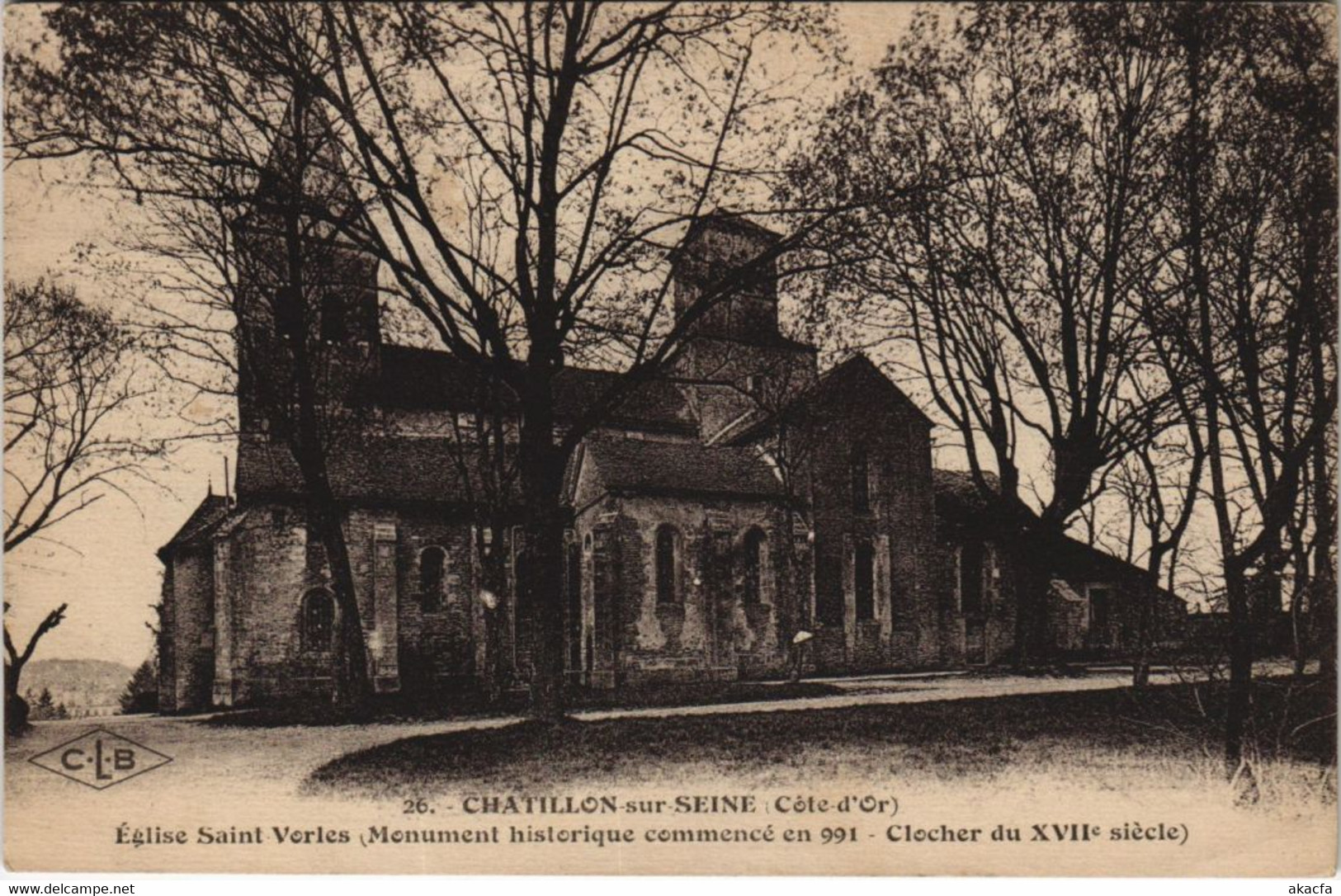 CPA CHATILLON-sur-SEINE Église St-Vorles (121593)