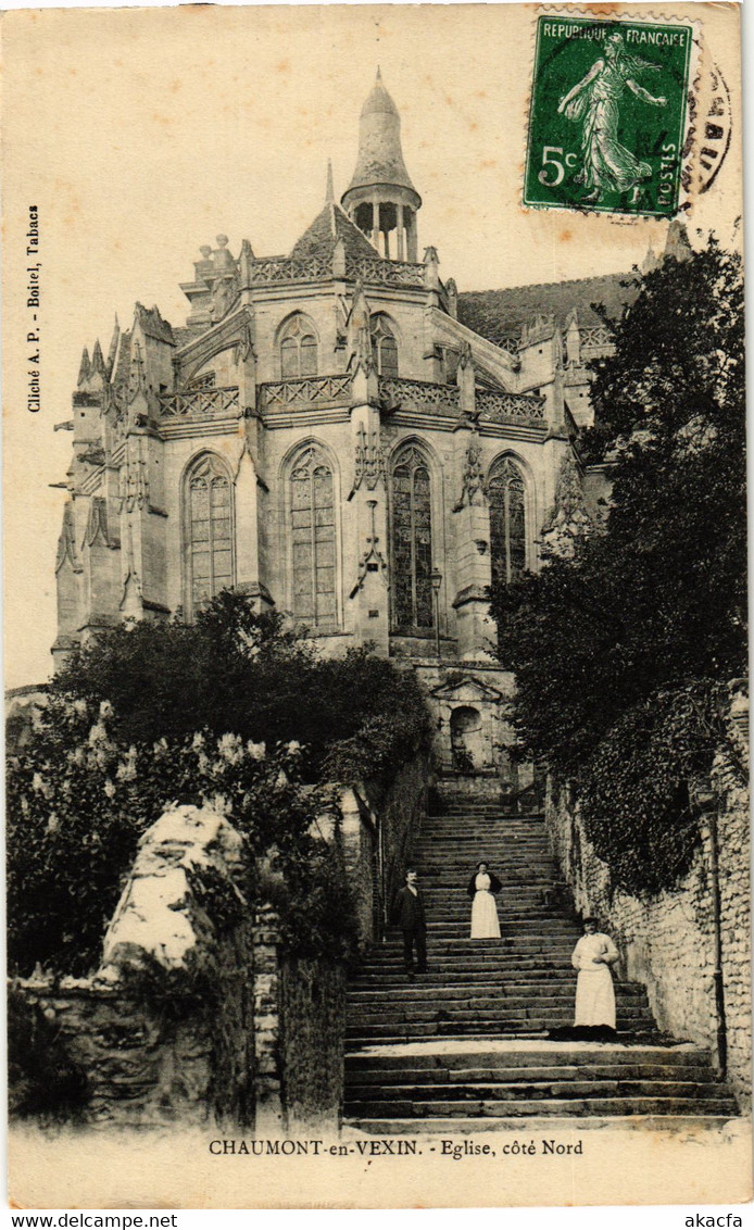 CPA Chaumont en Vexin Eglise, cote Nord FRANCE (1014335)