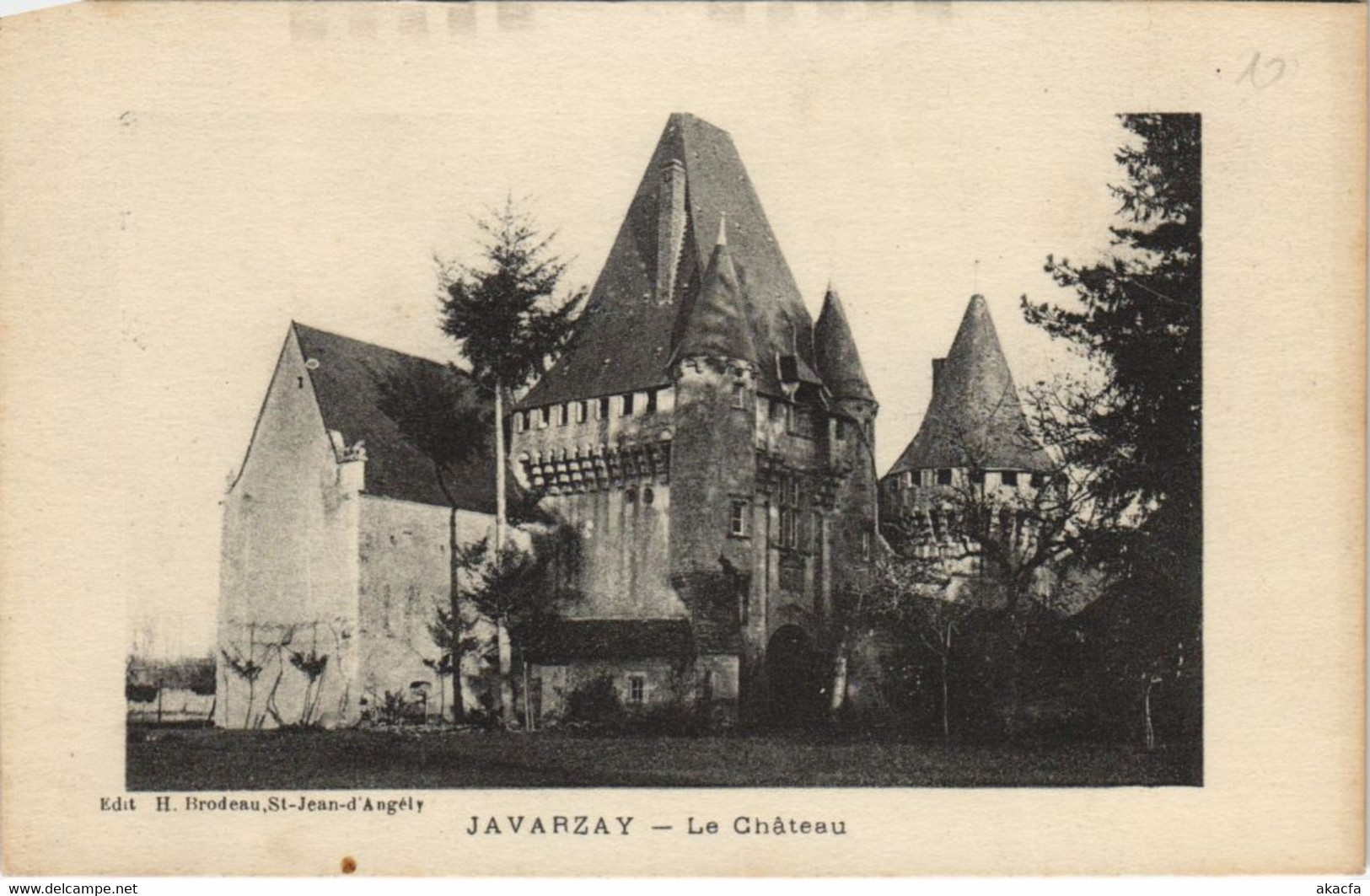 CPA CHEF-BOUTONNE JAVARZAY - Le Chateau (1140932)