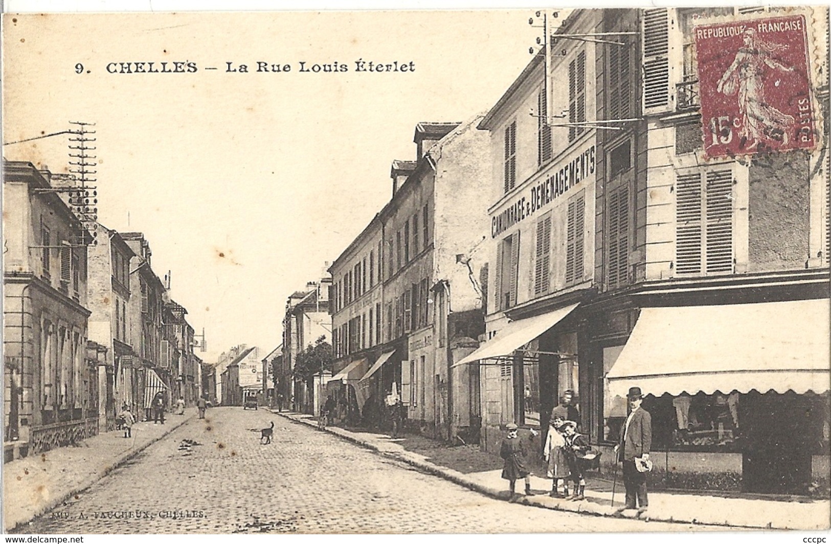 CPA Chelles La rue Louis Eterlet