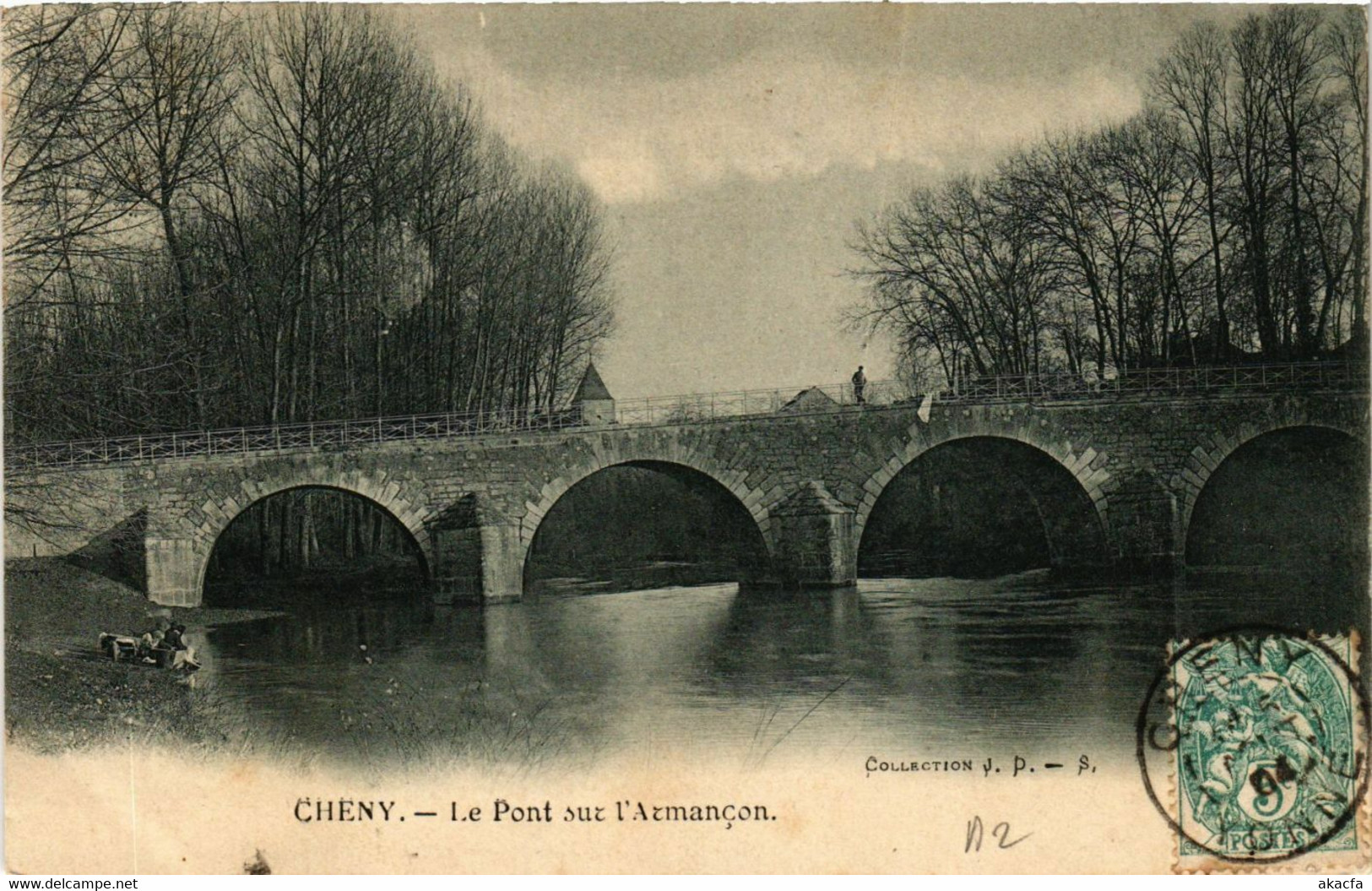 CPA CHENY - Le Pont sur l'ARMANCON (658901)