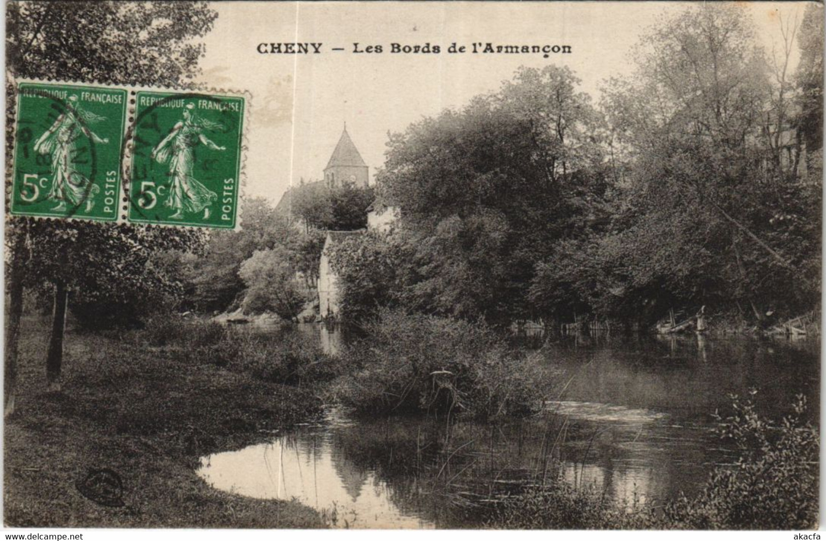 CPA CHENY Les Bords de l'Armancon (1198489)