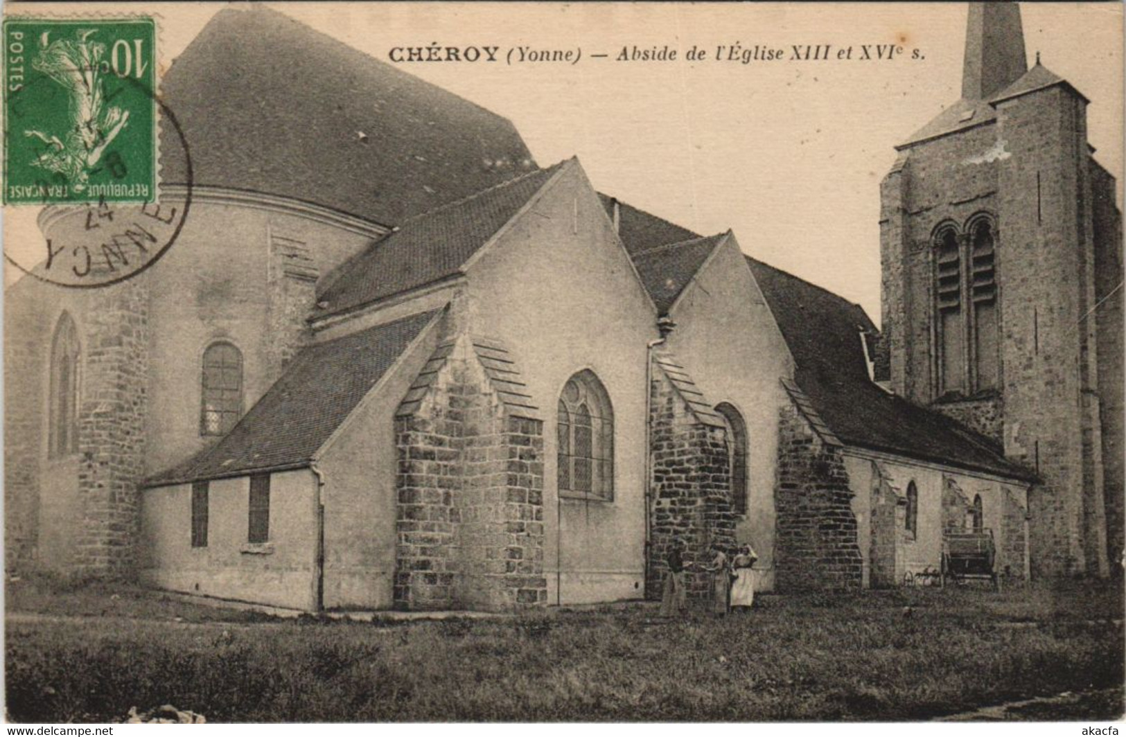 CPA CHEROY Abside de l'Eglise (1198155)