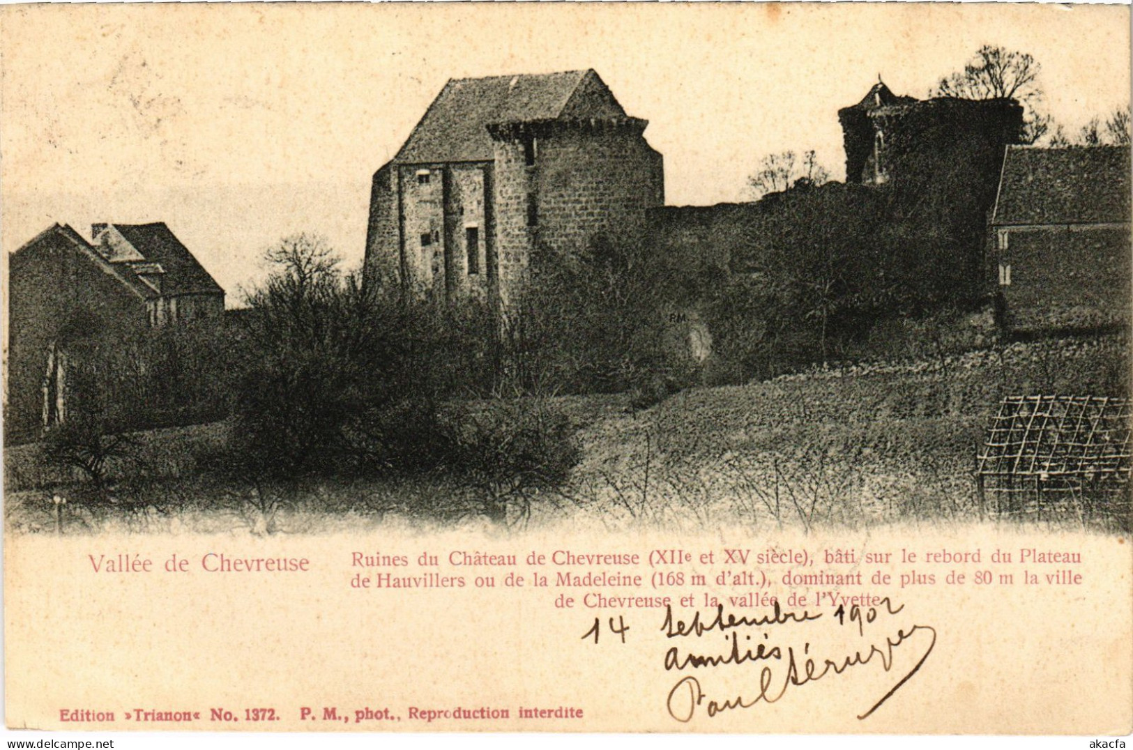 CPA CHEVREUSE Ruines du Chateau de Chevreuse (1412363)