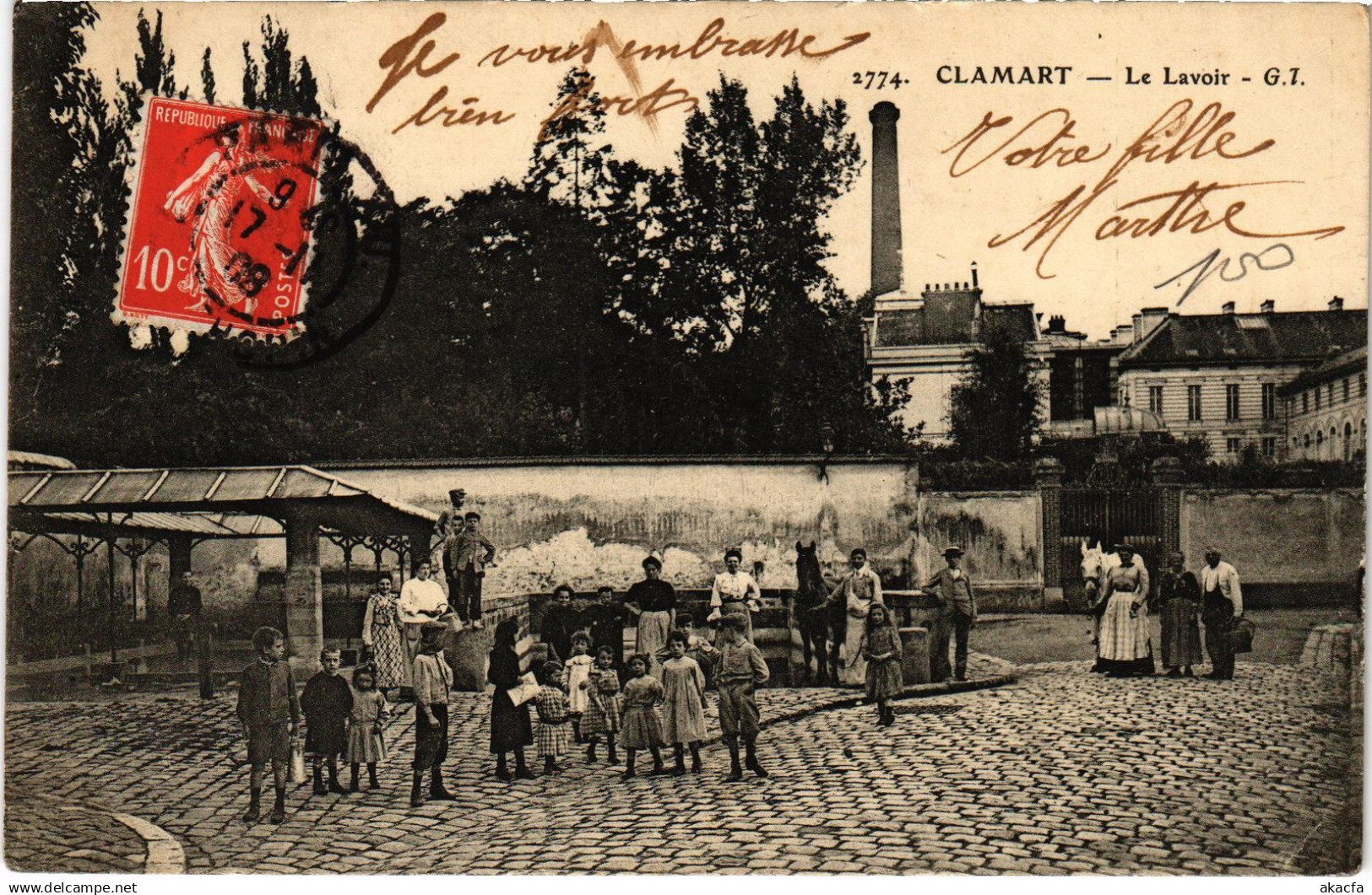 CPA Clamart Le Lavoir (1391412)