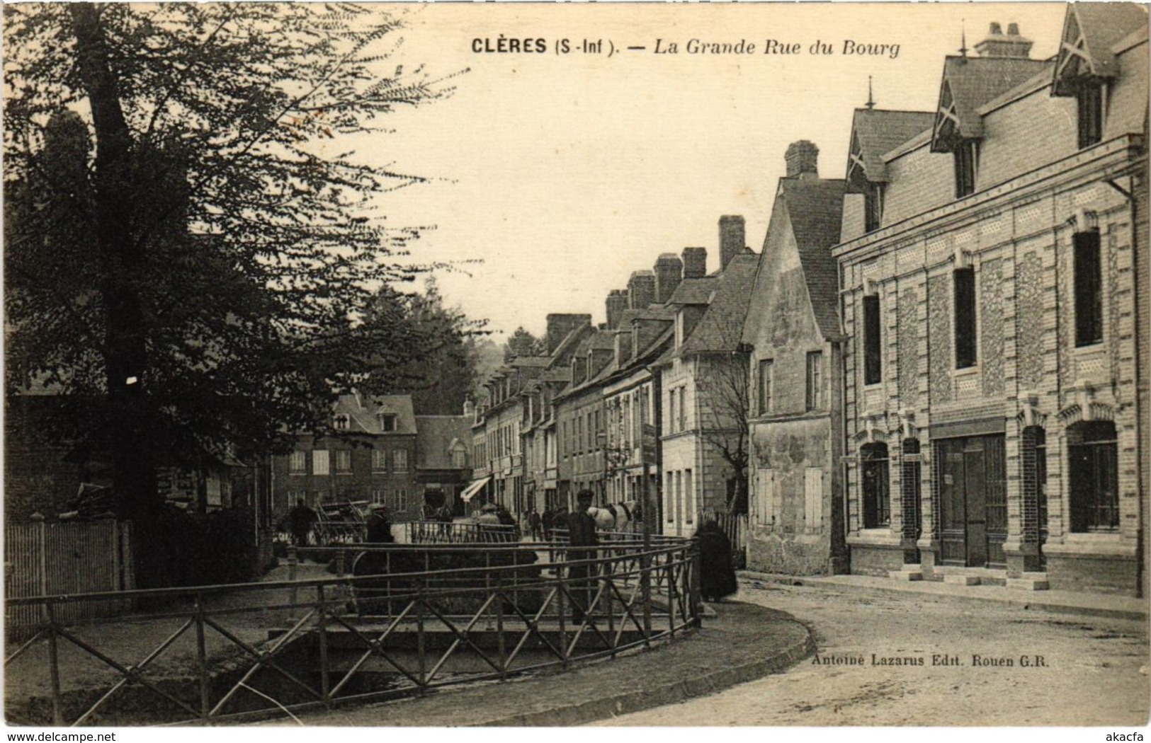 CPA CLERES - La Grande Rue du Boury (105885)