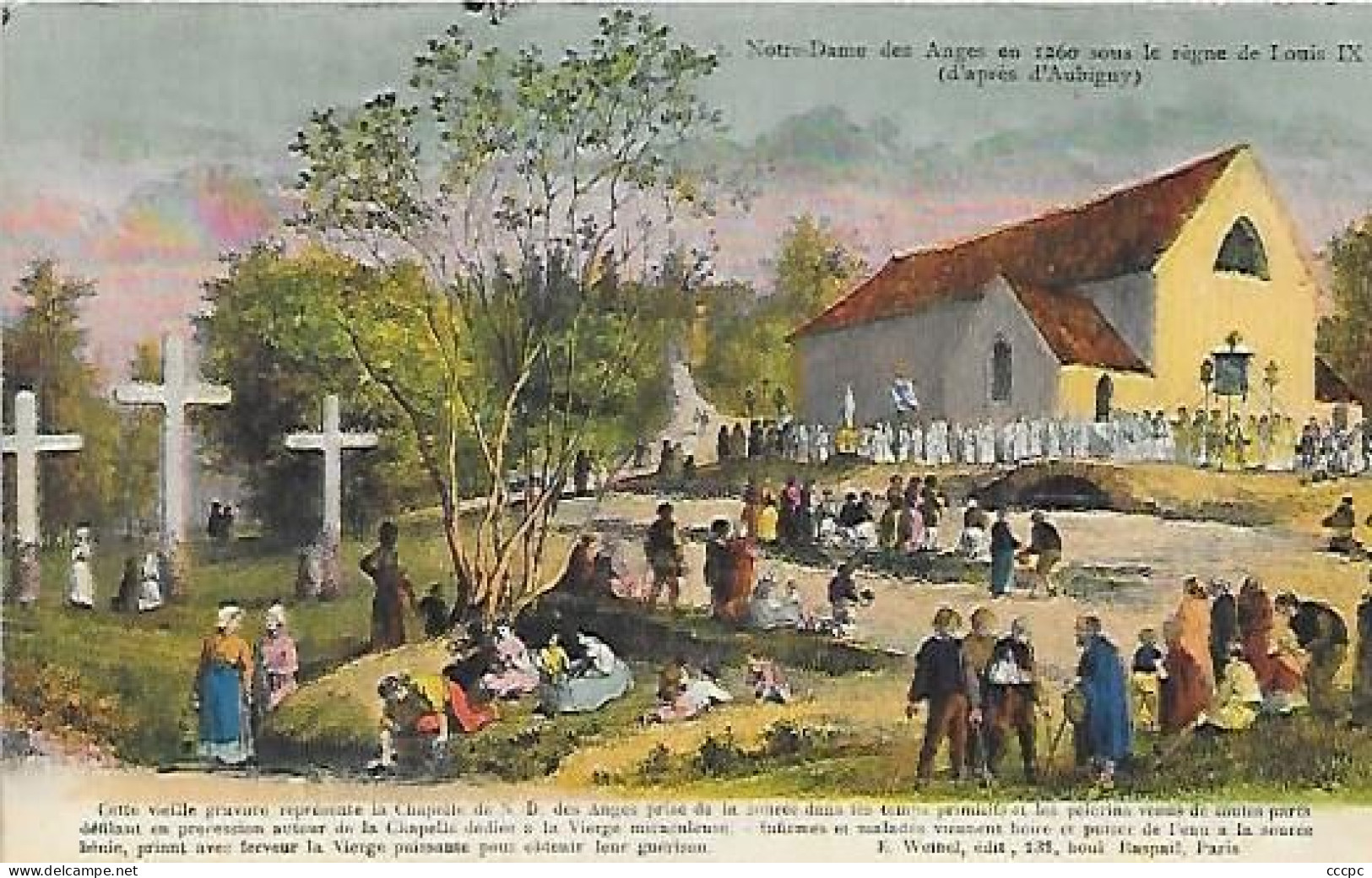 CPA Clichy-sous-Bois Notre-Dame des Anges en 1260 sous le règne de Louis IX