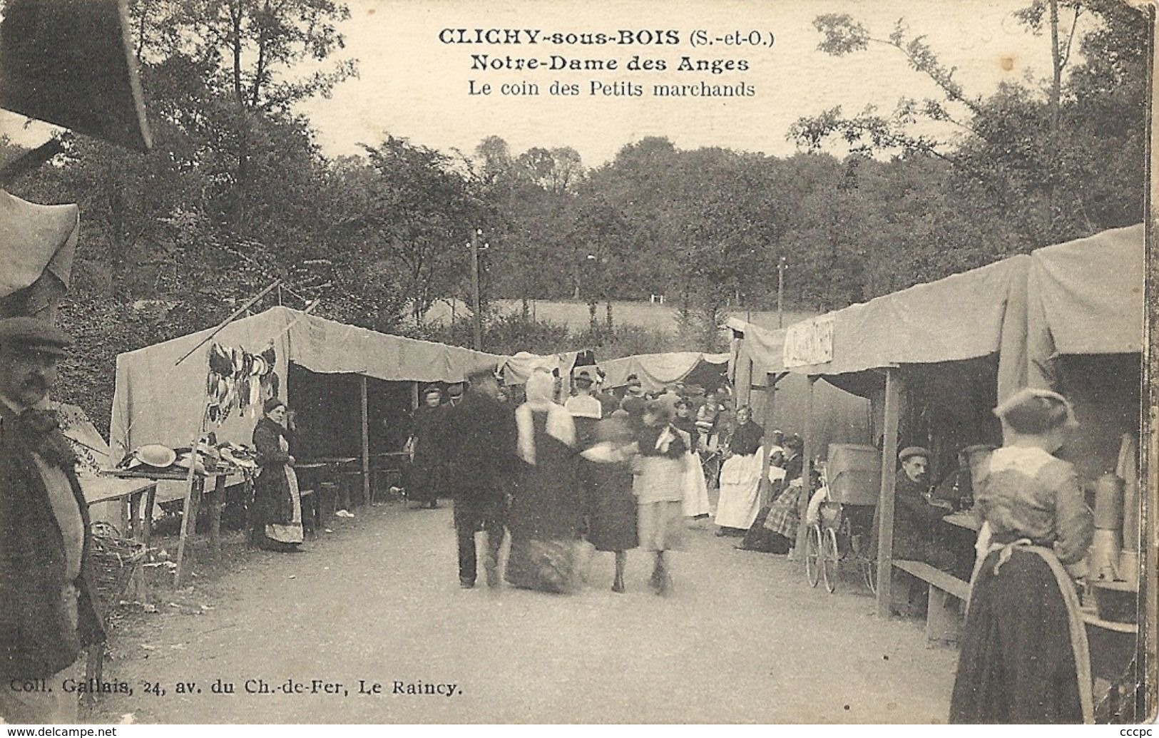 CPA Clichy-sous-bois Notre-Dame des Anges Le coin des petits marchands