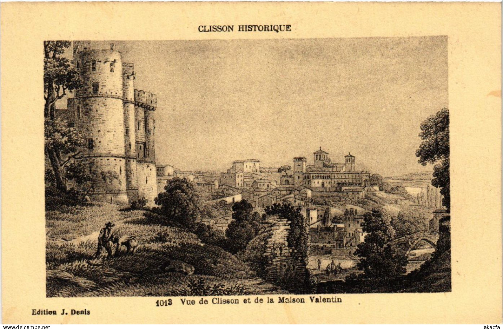 CPA CLISSON Historique - Vue de CLISSON et de la Maison Valentin (587502)