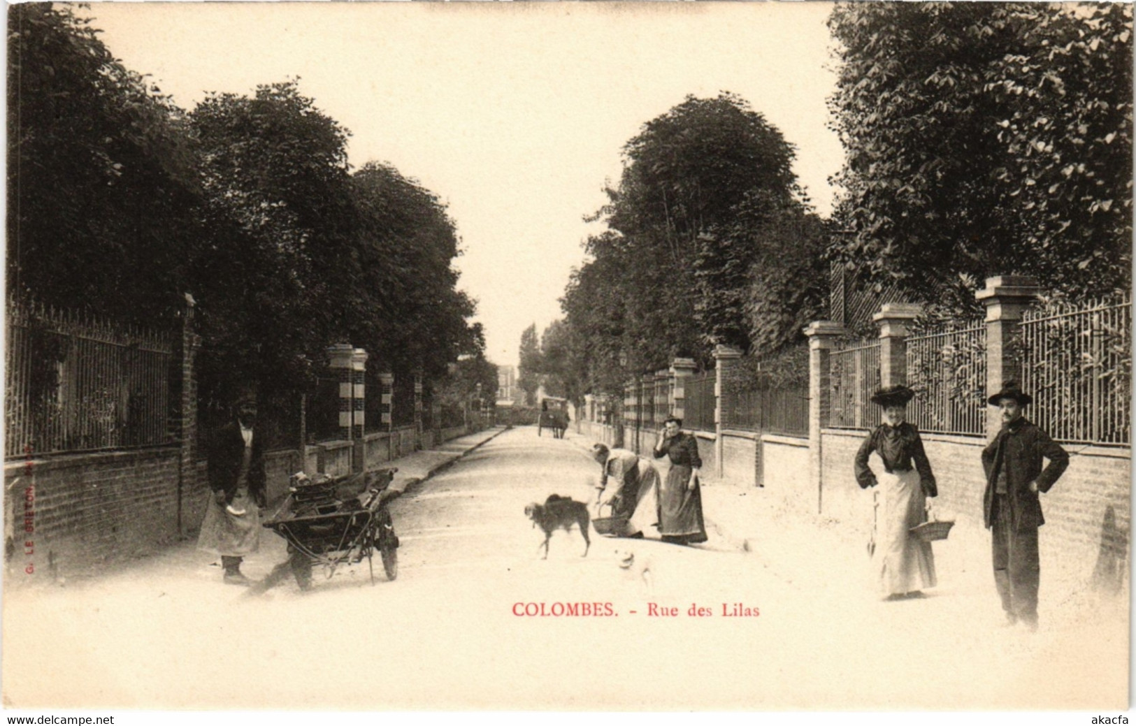 CPA COLOMBES - Rue des Lilas (987047)