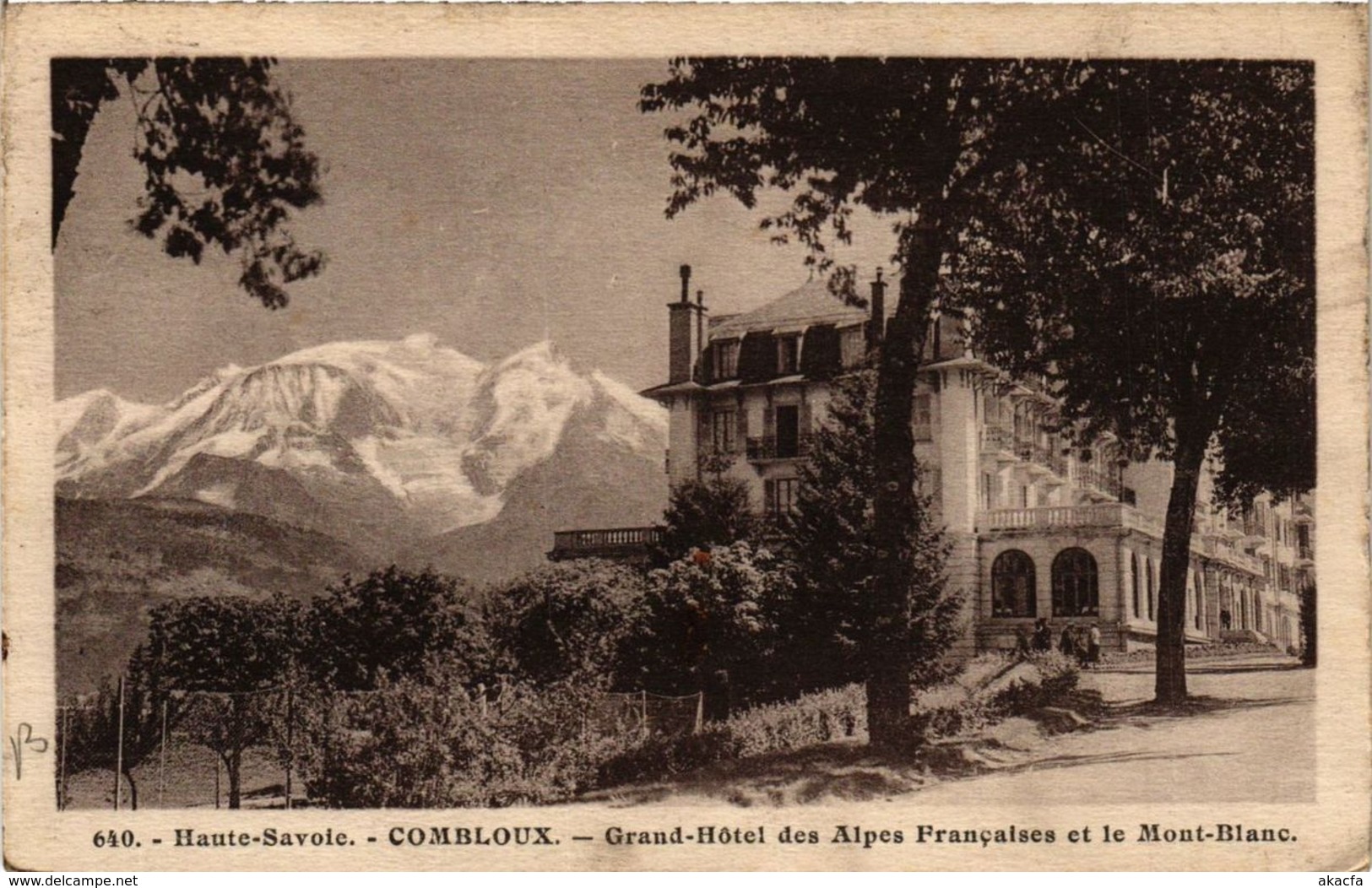 CPA COMBLOUX Grand Hotel des Alpes Francaises (337520)