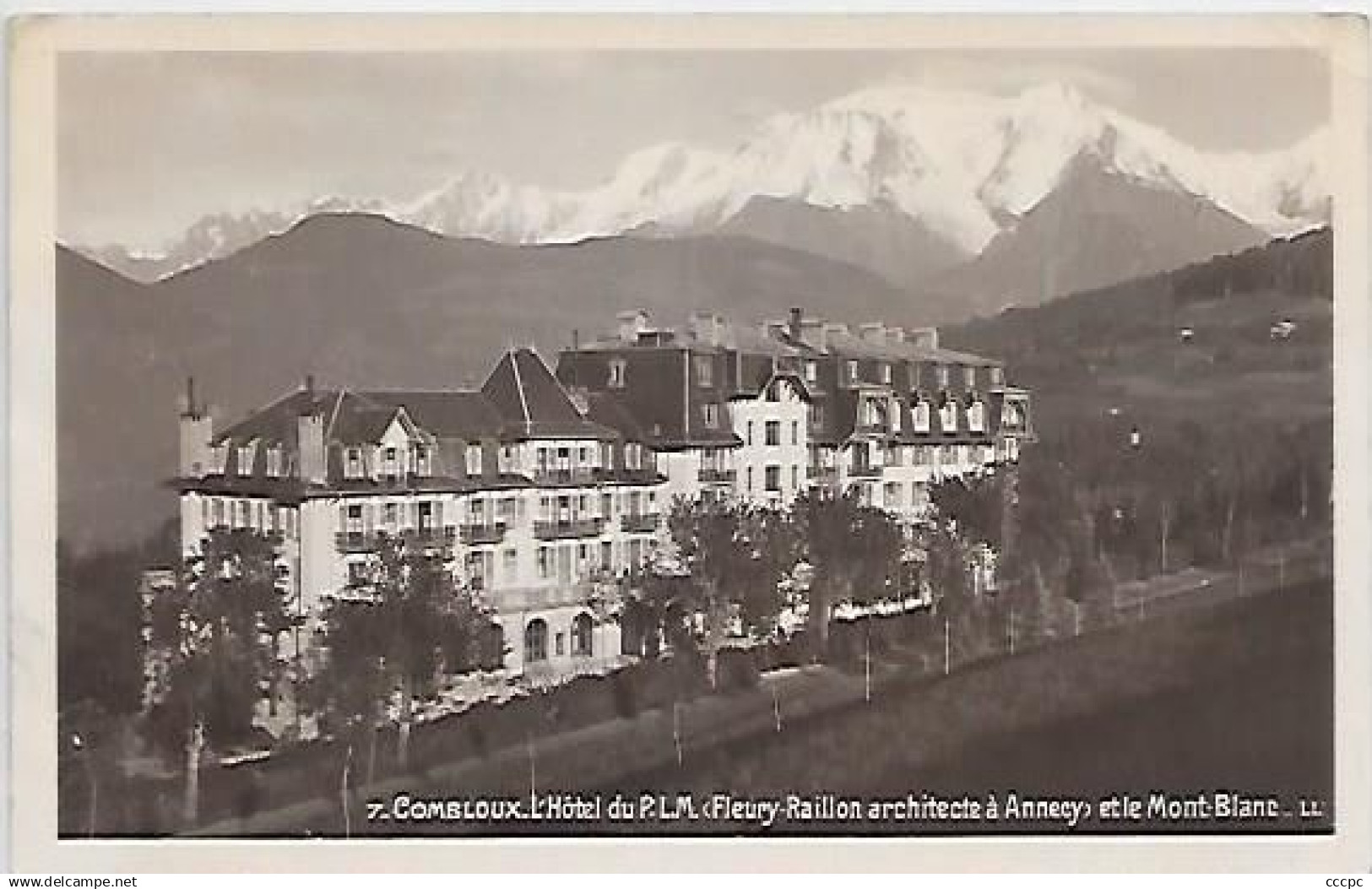 CPA Combloux l'Hôtel du PLM et le Mont Blanc