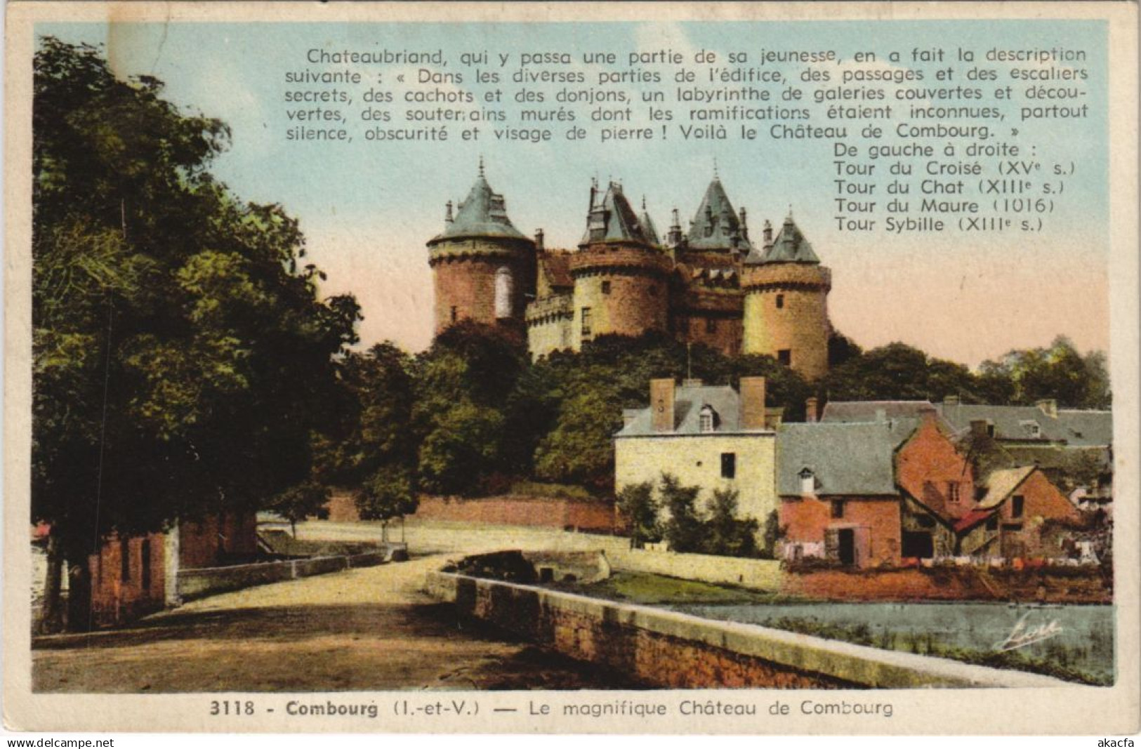 CPA COMBOURG Le Magnifique Chateau de Combourg (1251876)