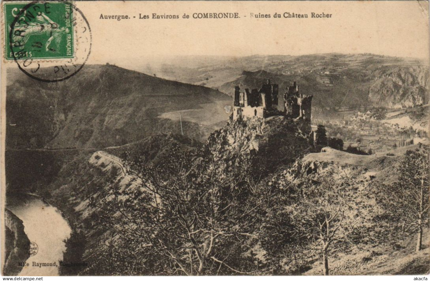 CPA COMBRONDE Environs - Ruines du Chateau Rocher (1252691)