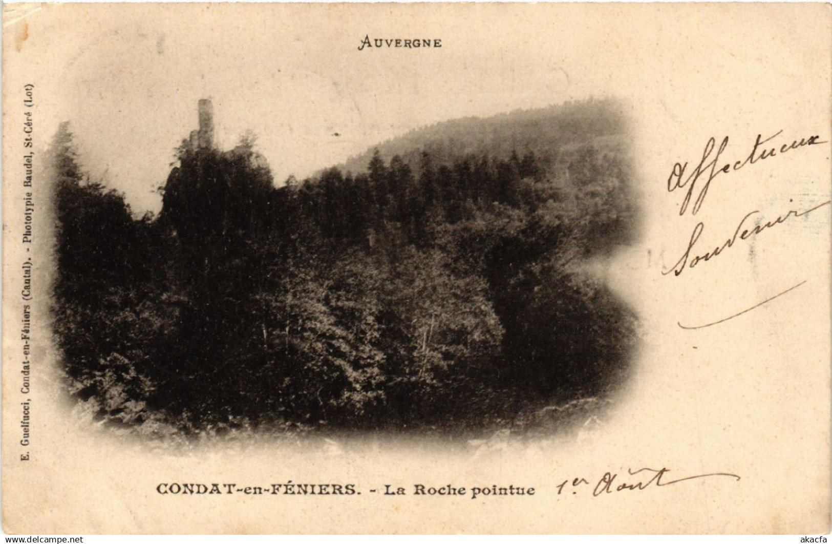 CPA CONDAT-en-FENIERS - Condat - La Roche Pointue (480172)