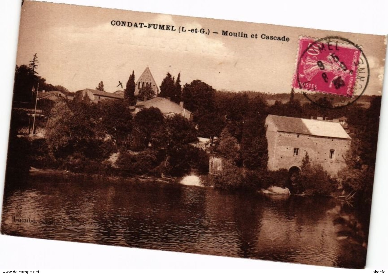 CPA Condat-Fumel - Moulin et Cascade (251333)